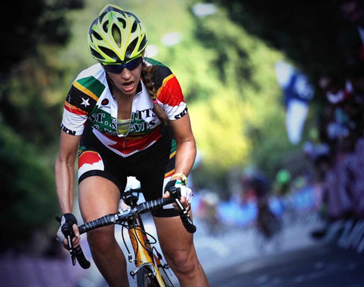 Kathryn Bertine MM-kisoissa 2013.