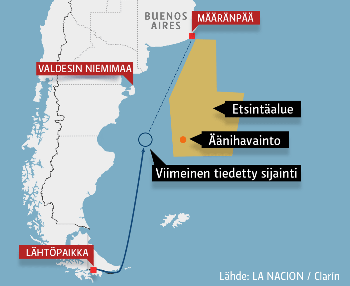 Aiemmin julkaistuun etsintäkarttaan on nyt lisätty merkintä Valdesin niemimaasta.