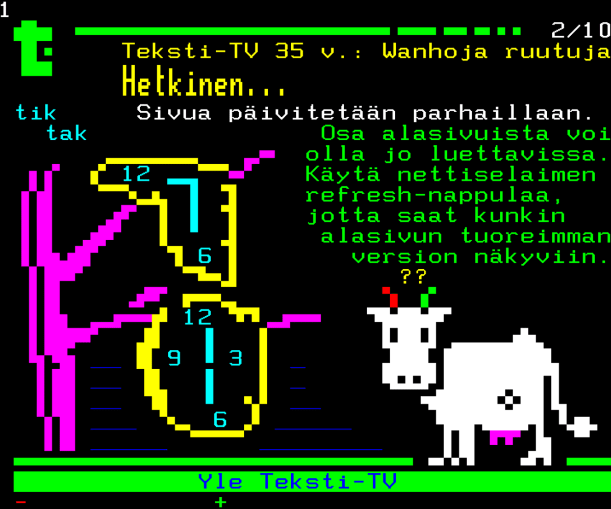 Teksti-tv:n piirros.