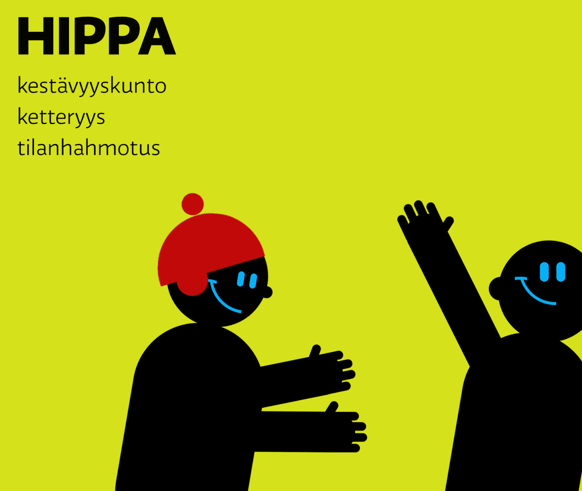 Kuvitus lasten liikunta: hippa