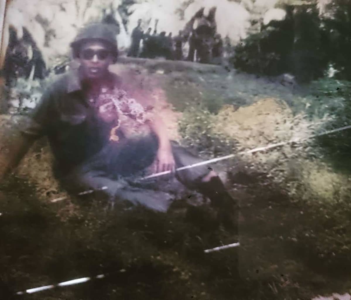 Vietnamin sodan aikaan otettu kuva Kini Len ukista