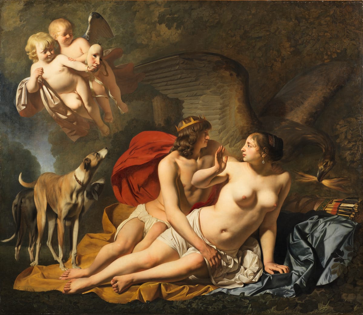 Maalaus Jupiter ja Kallisto.