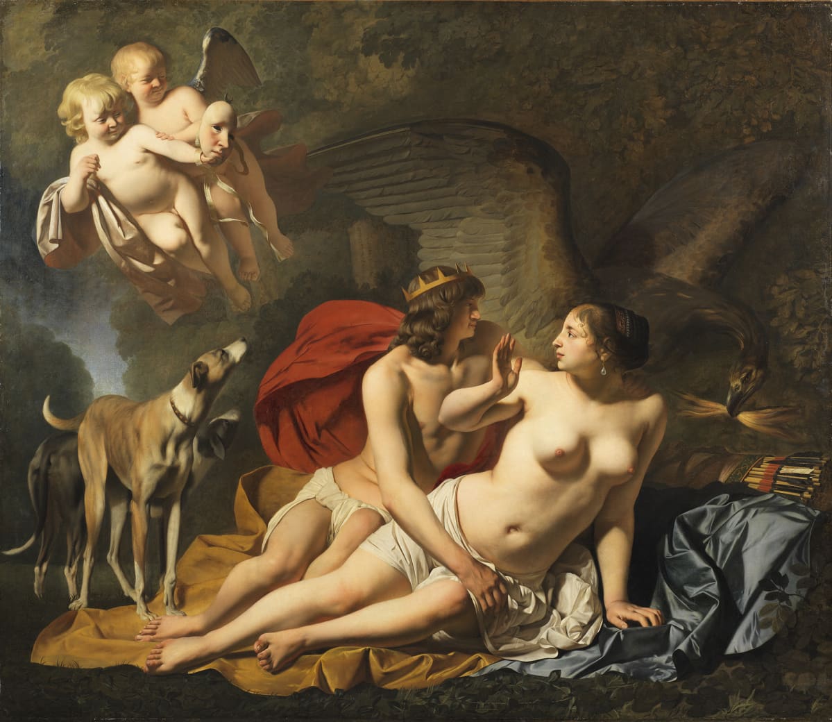 Maalaus Jupiter ja Kallisto.