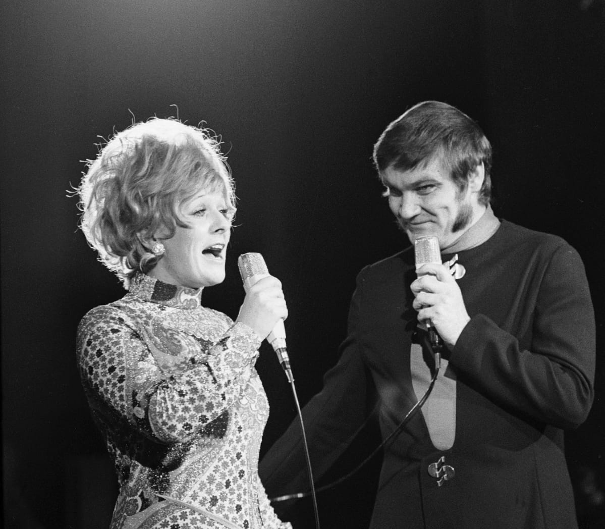 Marjatta Leppänen ja Jukka Virtanen show Adlonissa vuonna 1969.