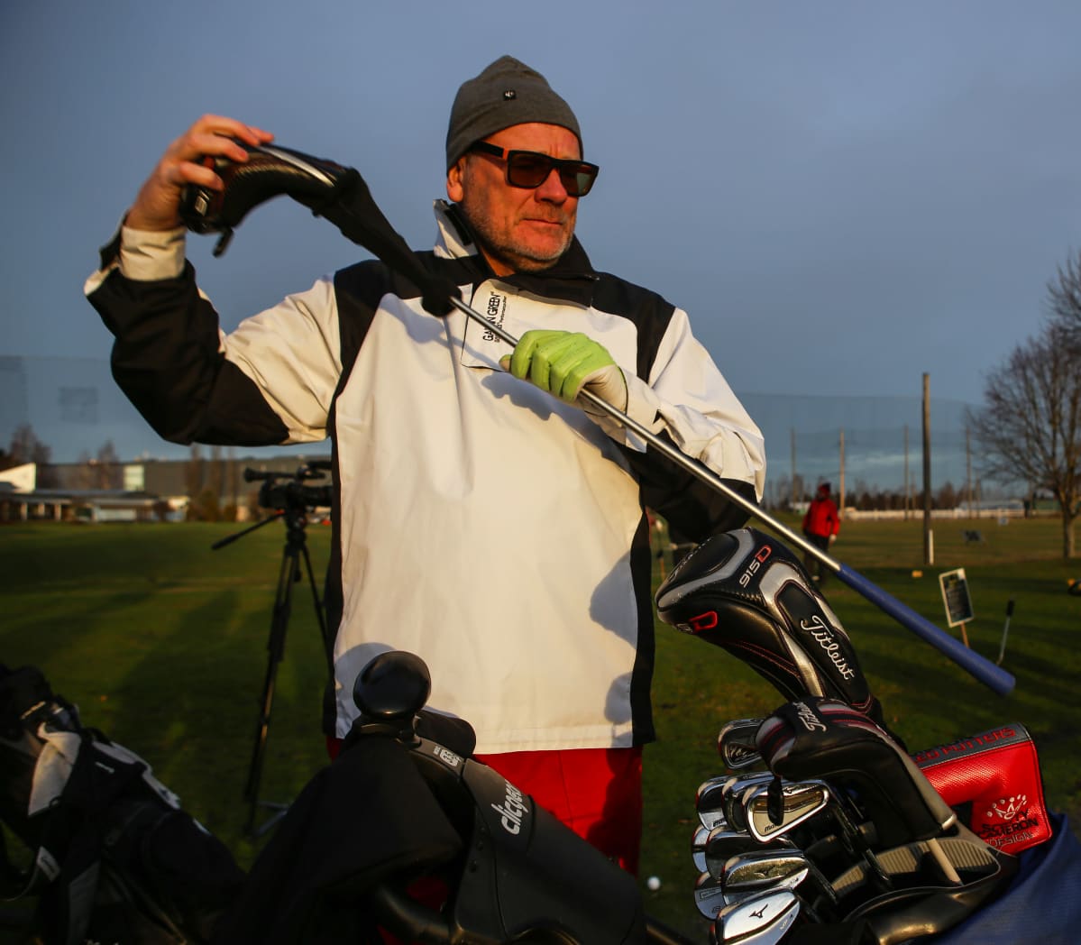 Timo Vainio Salon golfkentällä tammikuussa 2020.