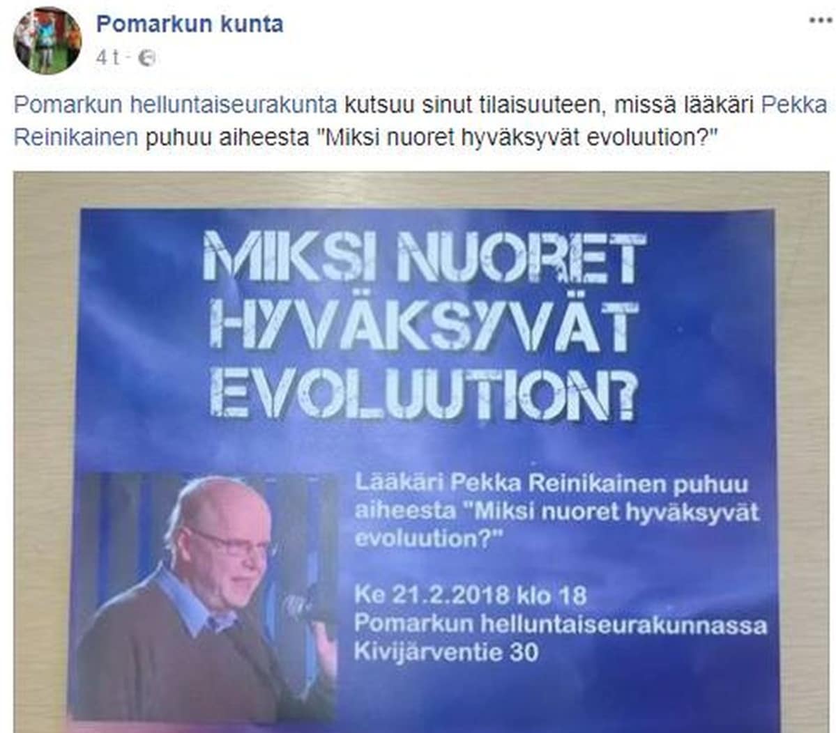Kuvakaappaus Pomarkun sivuilta