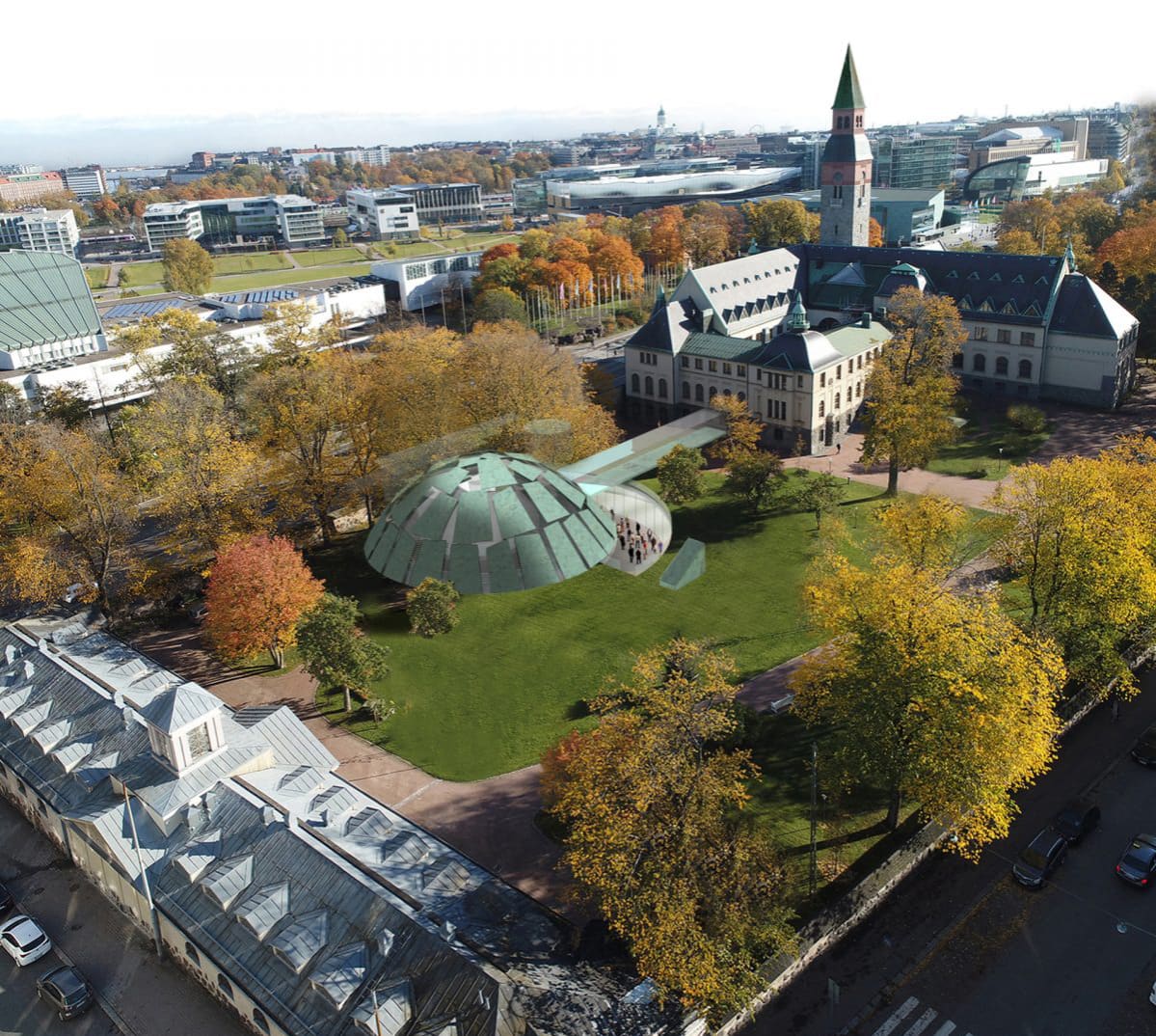 Kansallismuseon lisärakennusehdotus Kratti