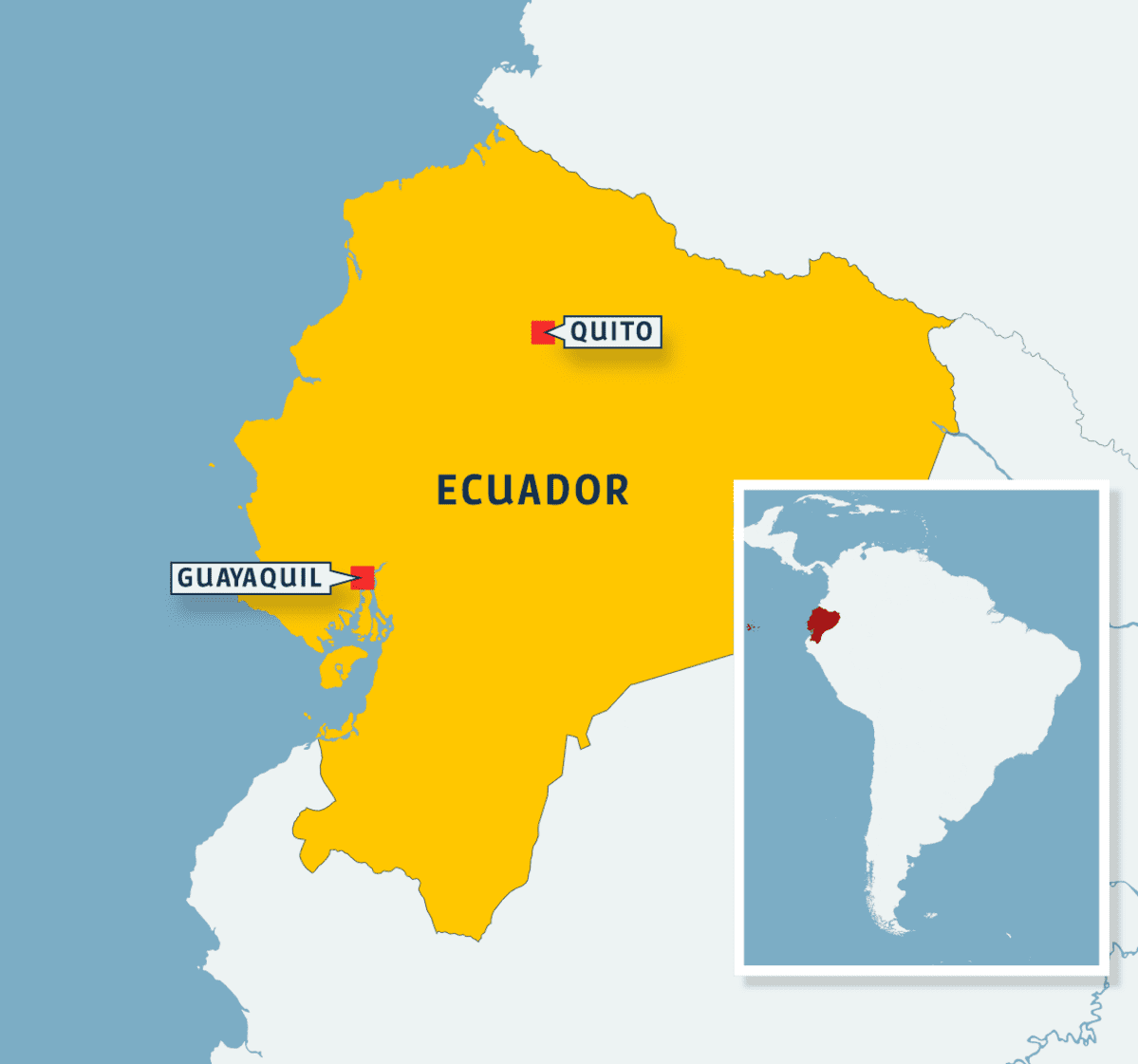 Ecuadorin kartta