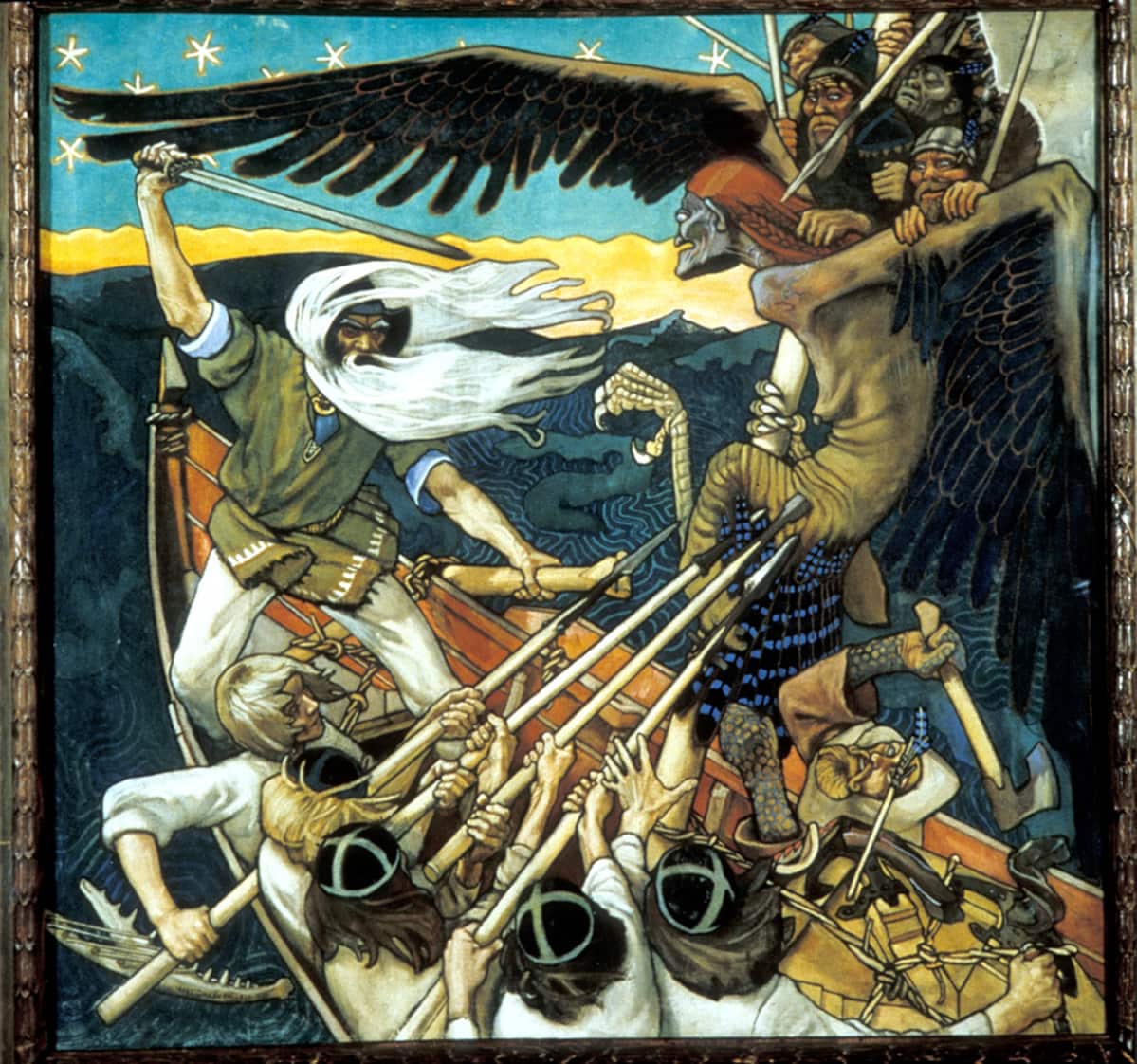 Akseli Gallen-Kallelan Kalevala-kuvitusta