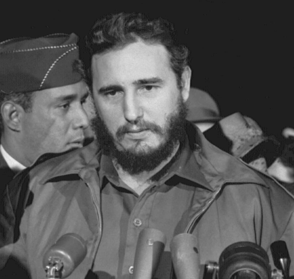 Fidel Castro vierailulla USA:ssa Washington DC:ssa vuonna 1959.