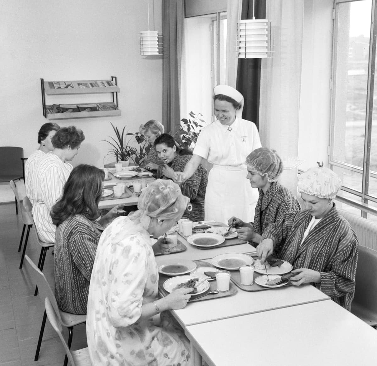 Kätilön työpäivä Kätilöopiston synnytyssairaalassa 30. tammikuuta 1962.