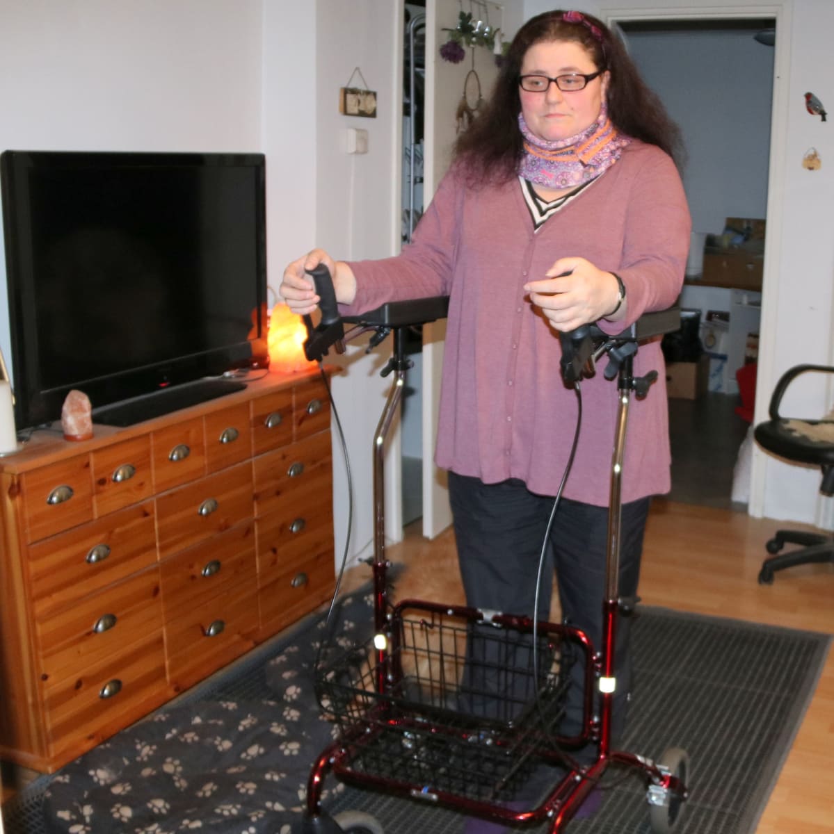 Anne Repo ja rollaattori