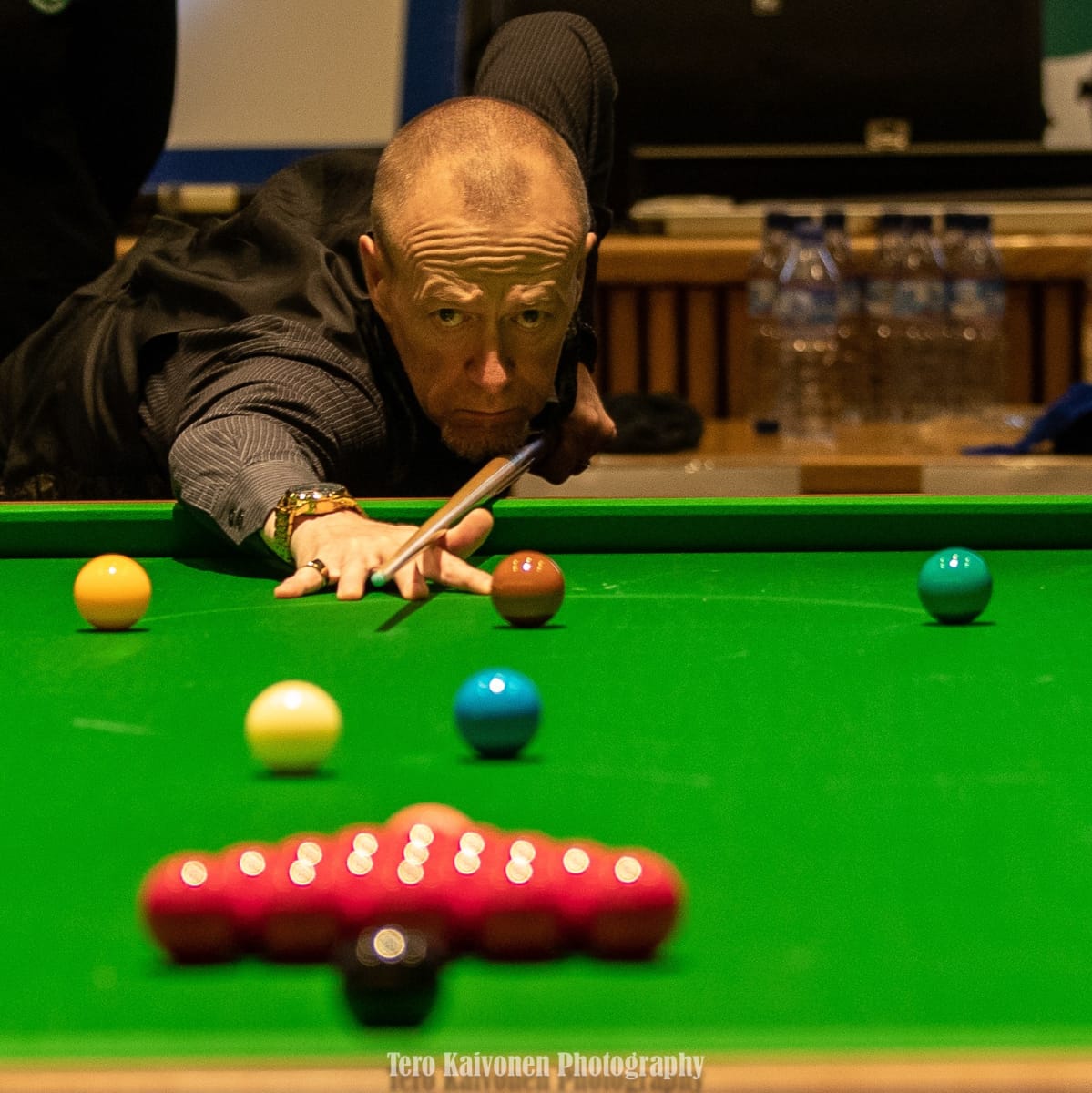 Jyri Virtanen on snookerin nelinkertainen Suomen mestari.