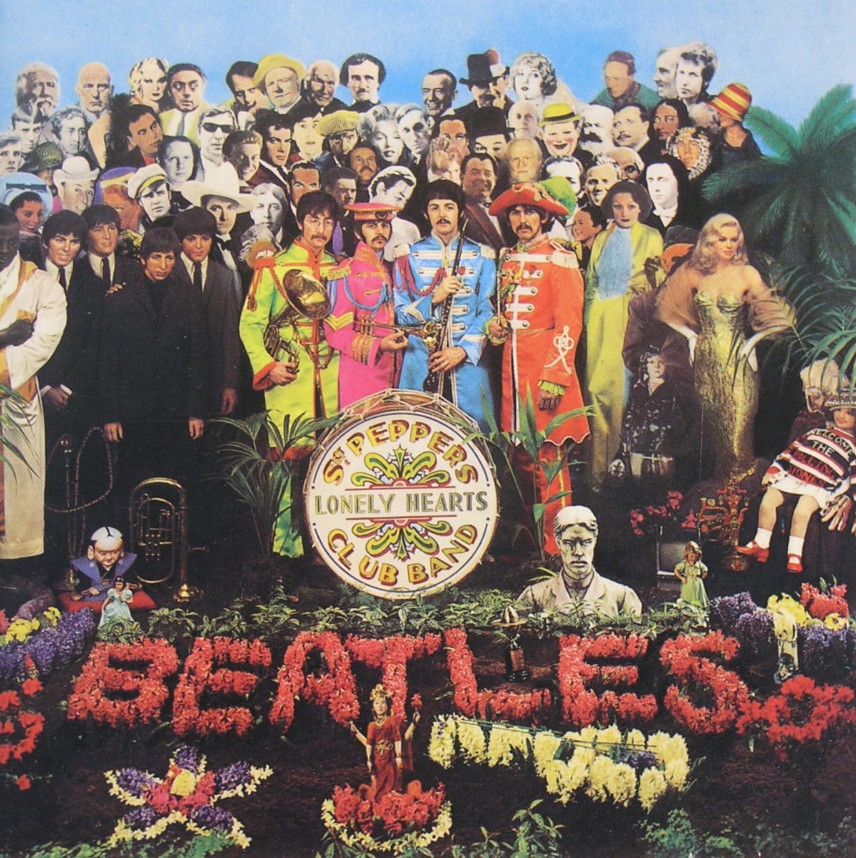 Beatlesin Sgt. Pepper’s Lonely Hearts Club Band -levyn kansikuva.