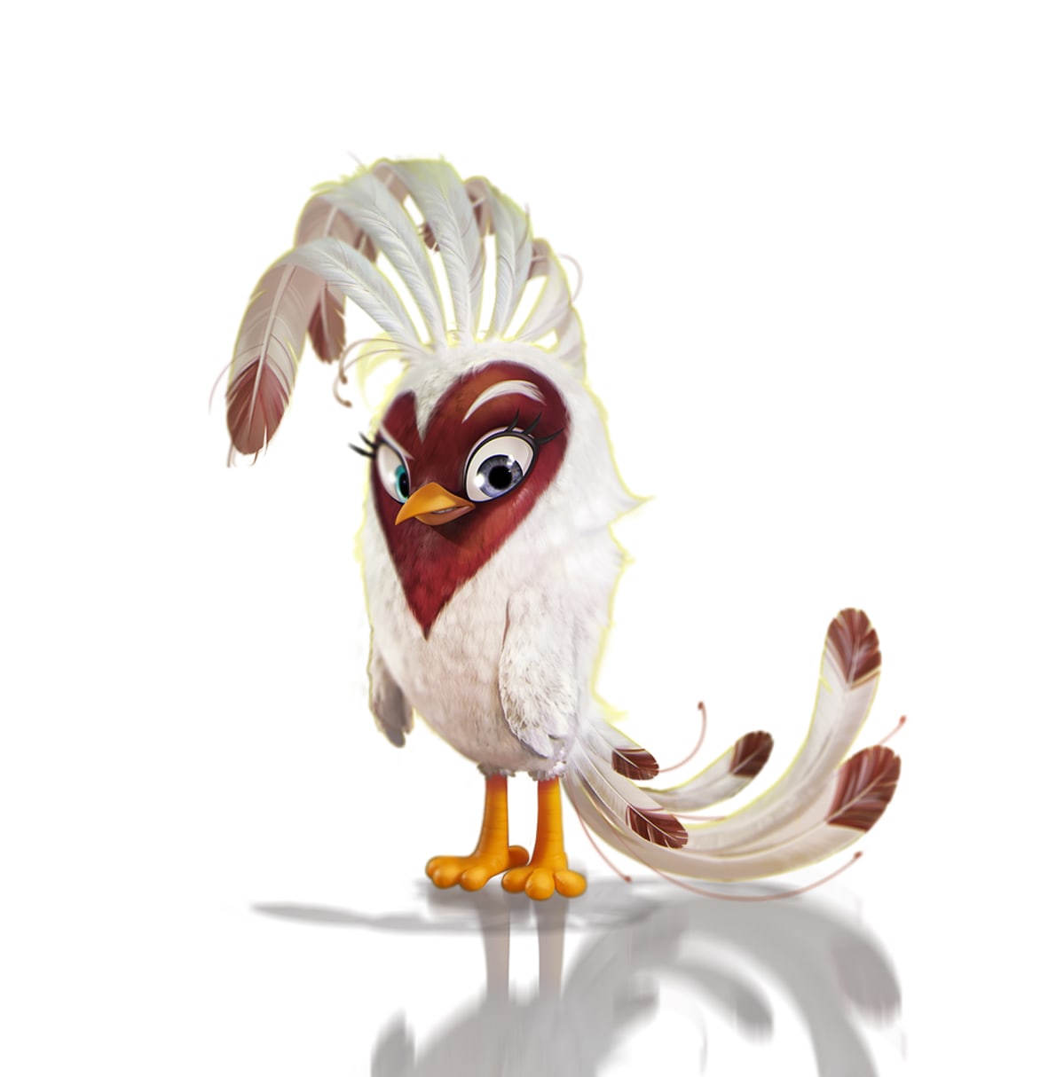 Pelihahmo Angry Birds Evolution pelistä.