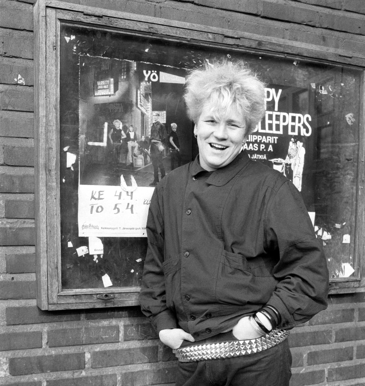Olli Lindholm kuvattuna huhtikuussa 1984.
