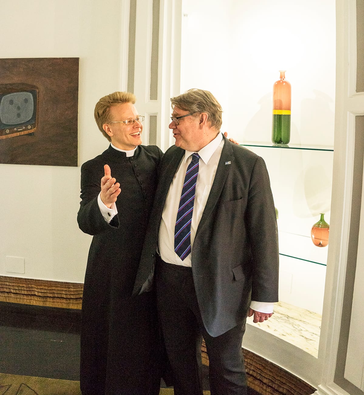 Oskari Juurikkala ja Timo Soini ovat olleet pitkään ystäviä.