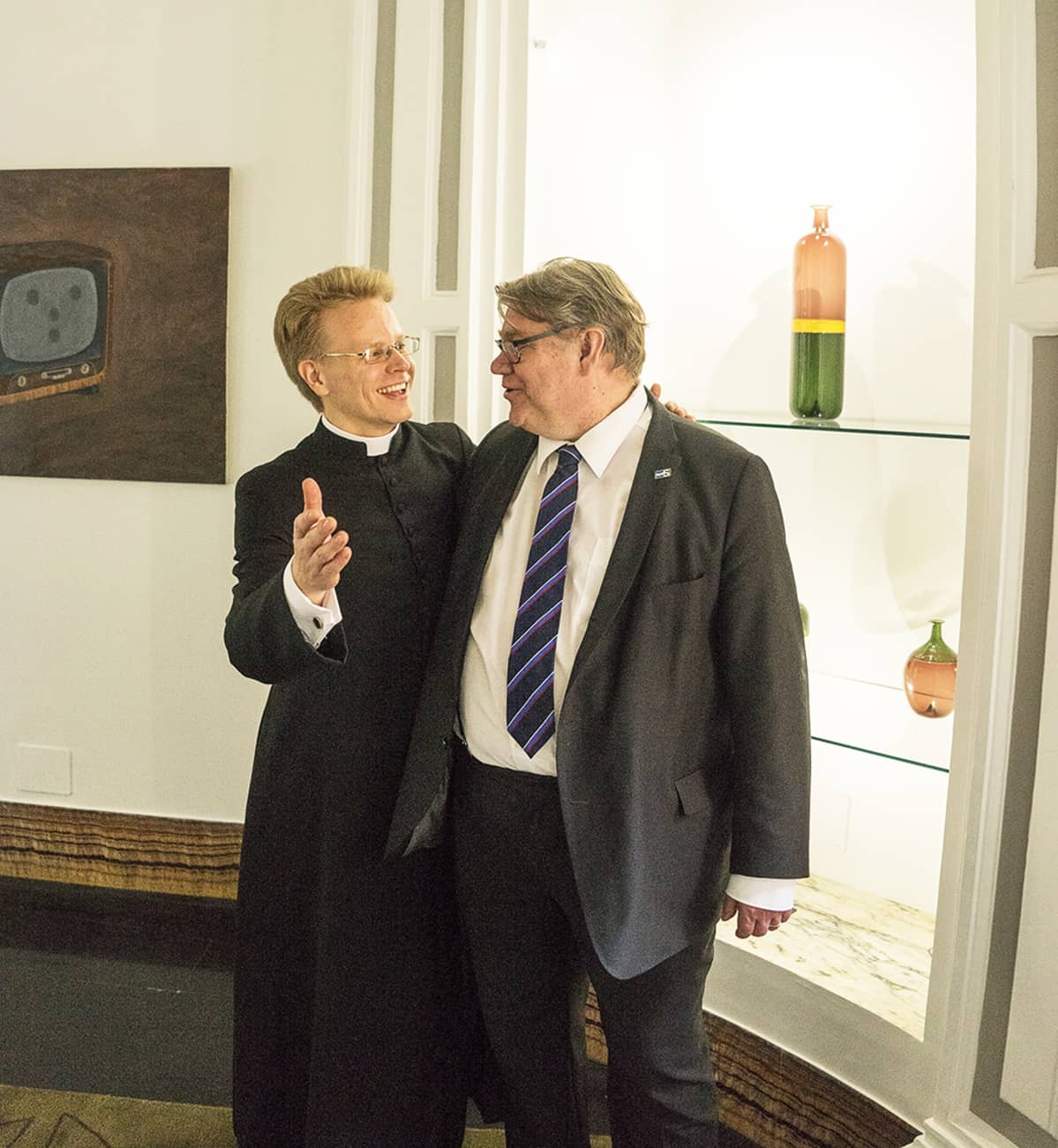 Oskari Juurikkala ja Timo Soini ovat olleet pitkään ystäviä.