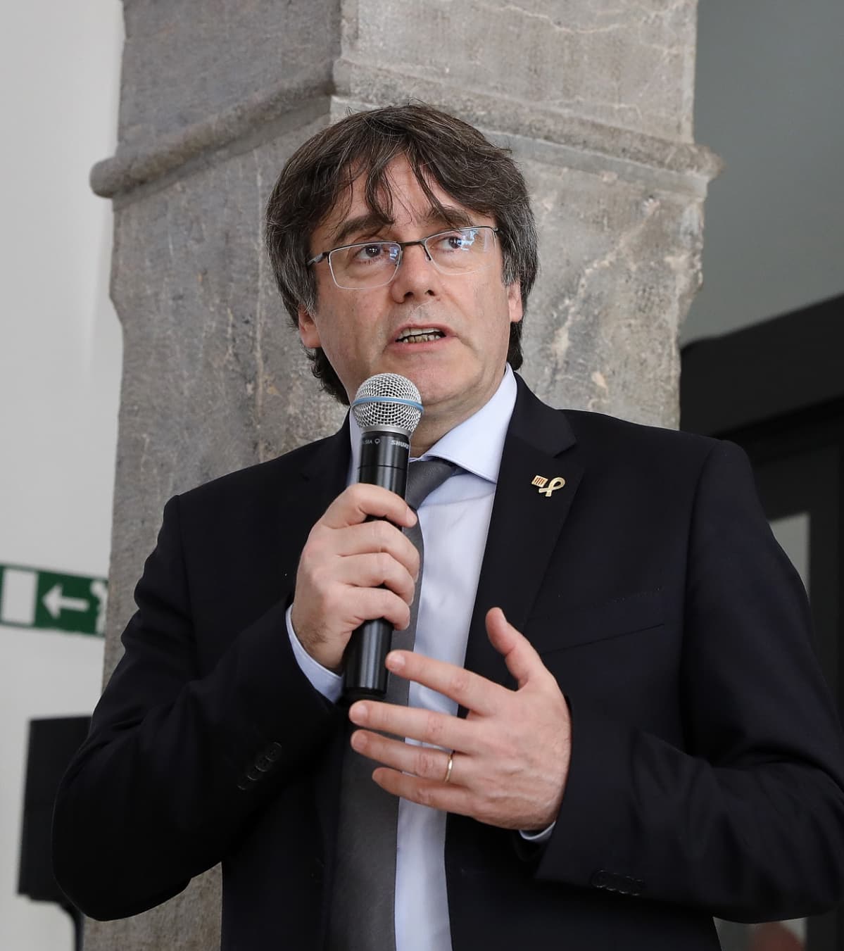 Katalonian entinen pääministeri Carles Puigdemont Sloveniassa toukokuussa 2019.