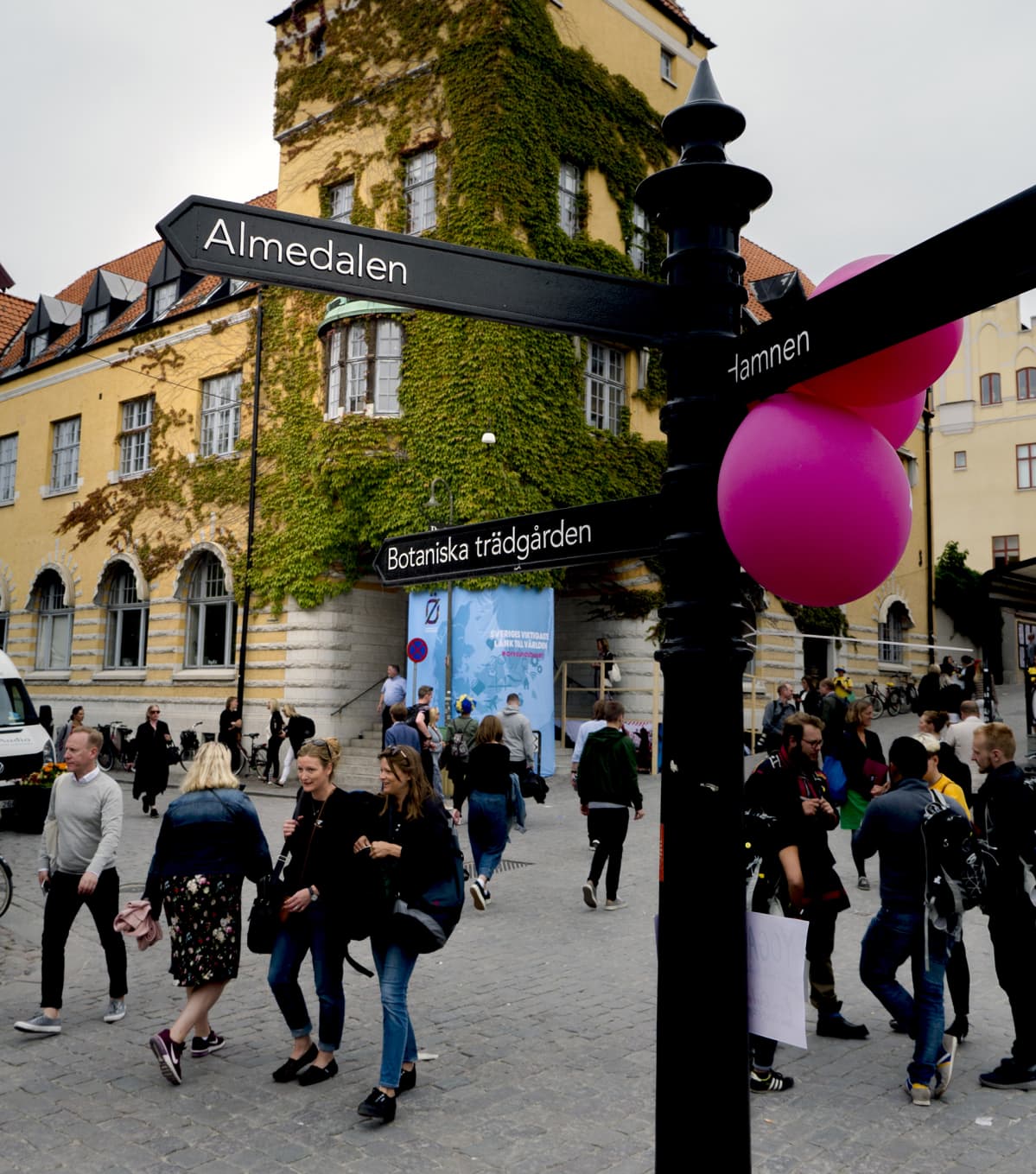 Katukuvaa Ruotsin politiikkaviikolta Almedalenista.
