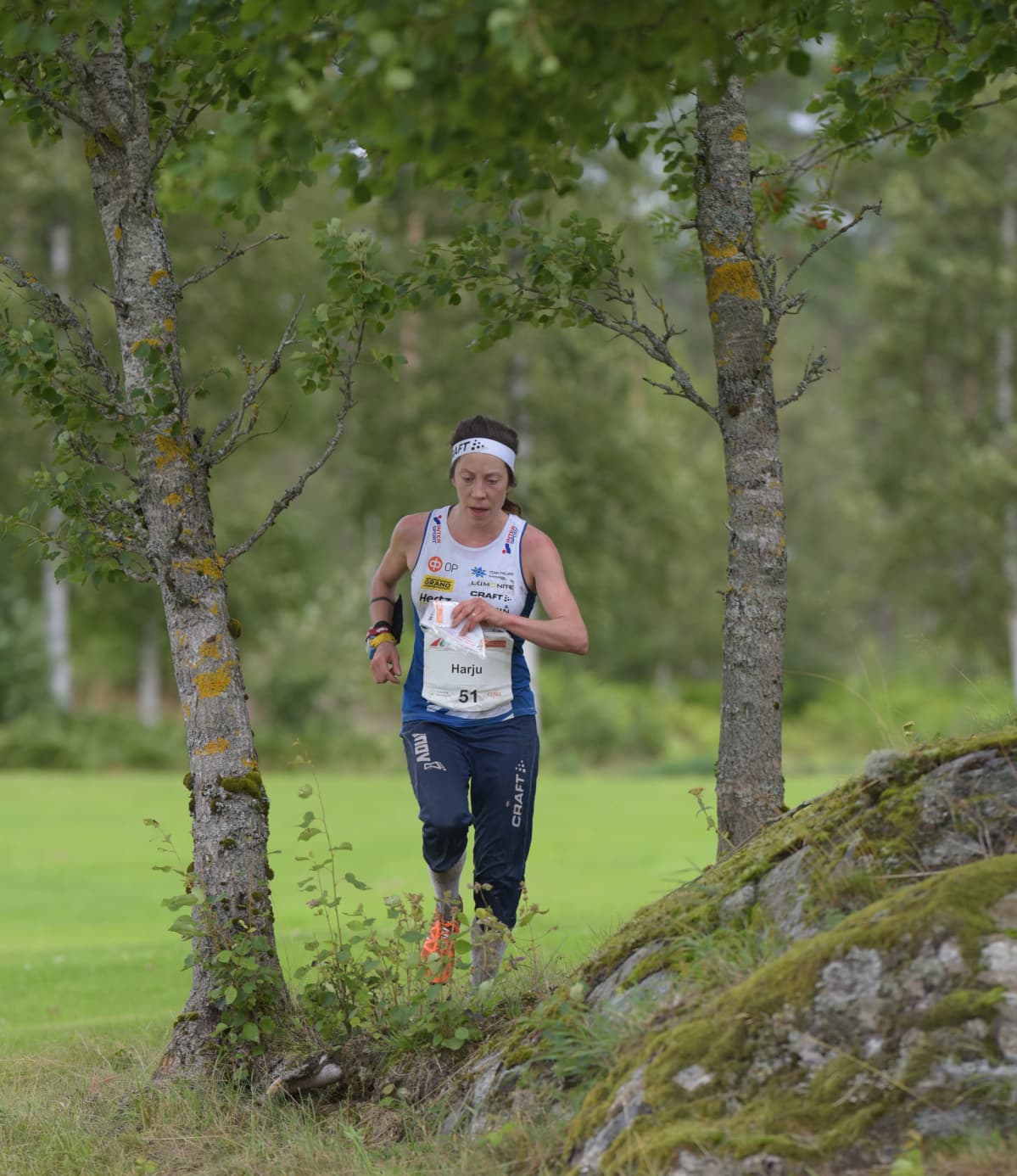 Venla Harju suunnistaa keskimatkan finaalissa pronssille suunnistuksen MM-kilpailuissa Norjassa 2019