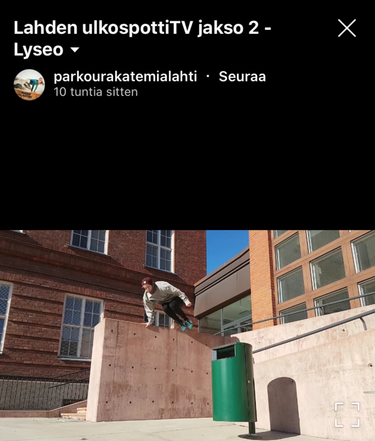 Parkouria Lahdessa