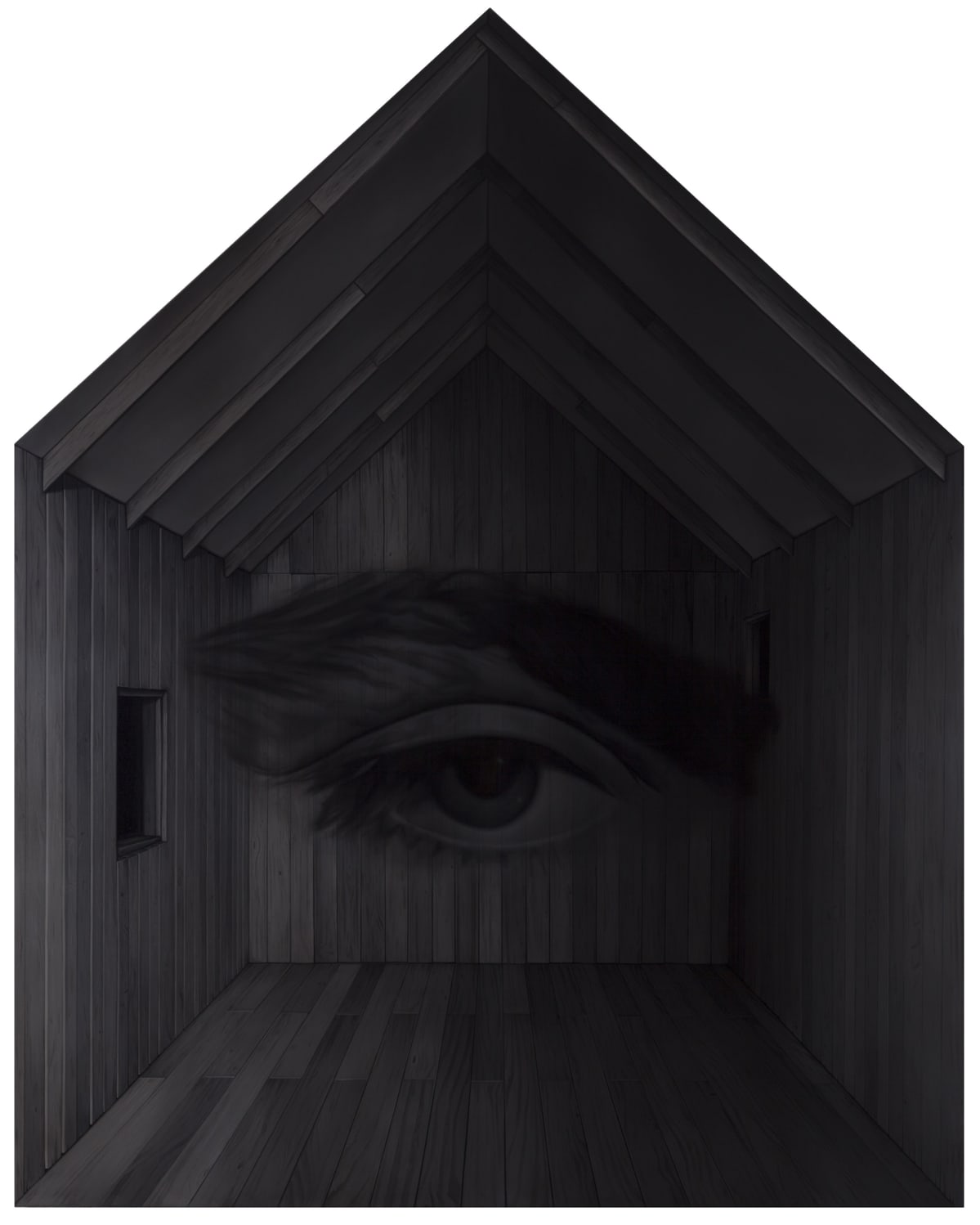 Kari Vehosalon teos, Unabomber Home, 2017 .
