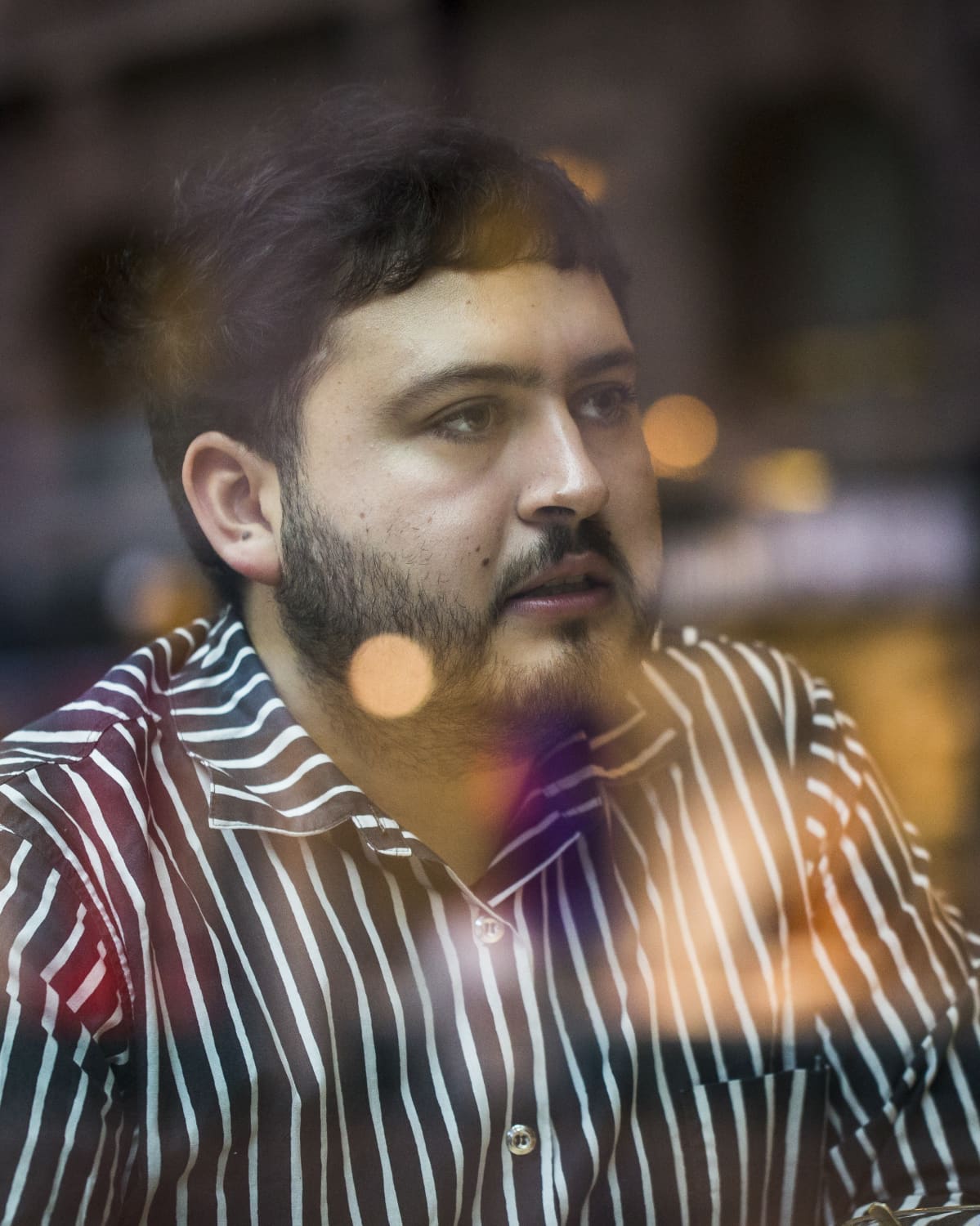 Misael Rojas kahvilassa.