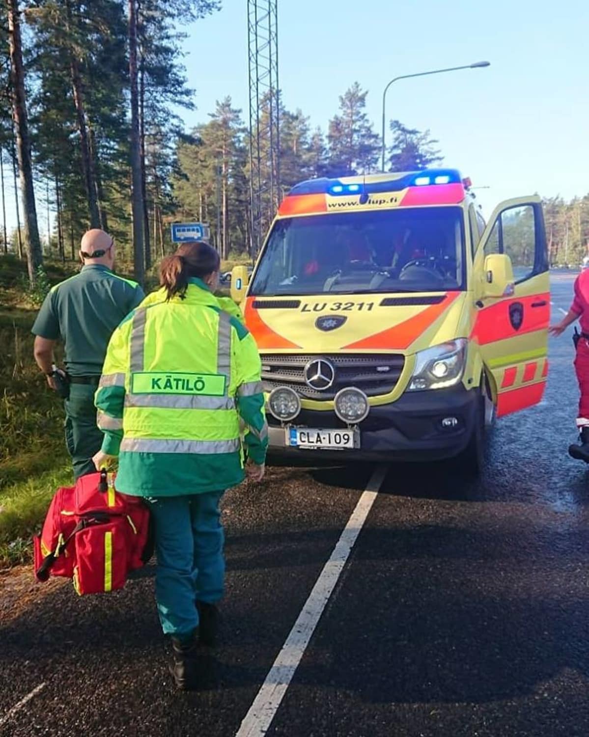Kätilö Paula Malinen ensimmäistä kertaa tien päällä Tammisaaressa 28.9.2018.
