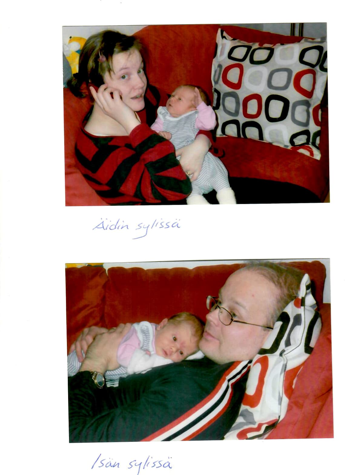 Leena Honkavaara ja hänen miehensä Esa Manninen saivat vauvan vuonna 2004.