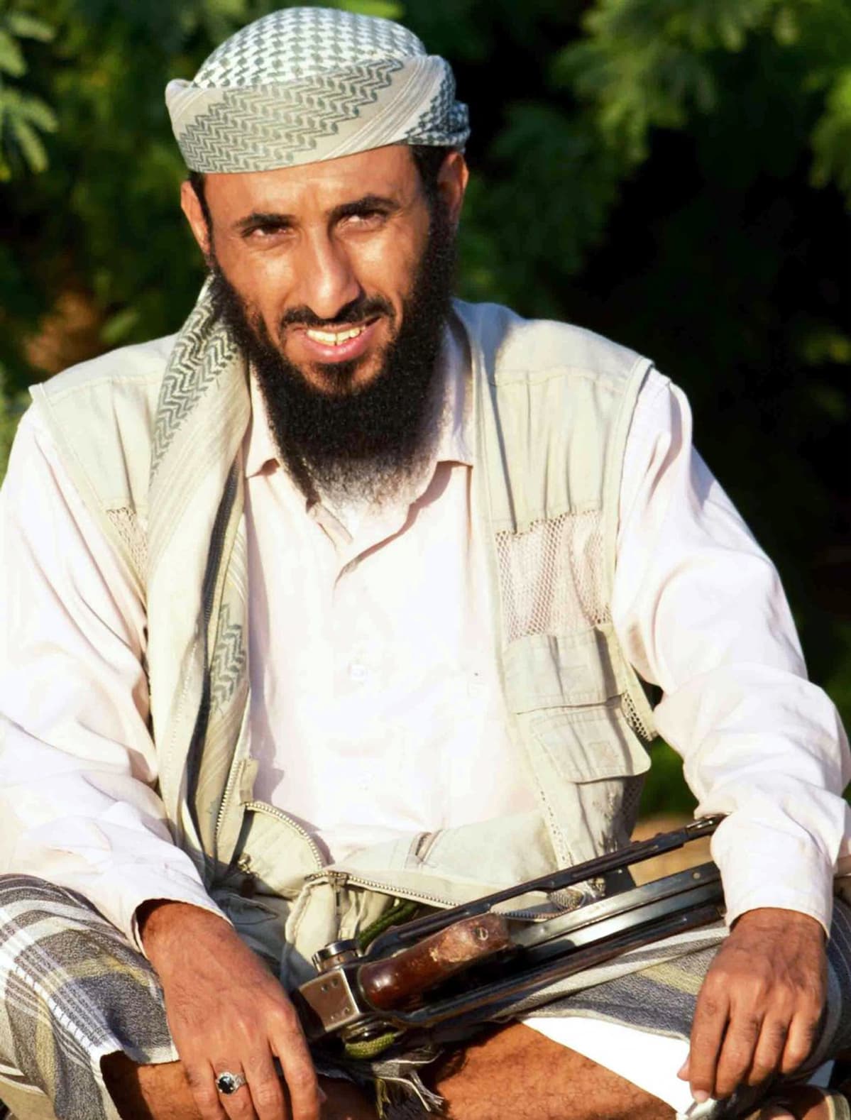 Valokuvassa al-Qaidan kakkosjohtaja Nasir al-Wuhayshi vuonna 2012.