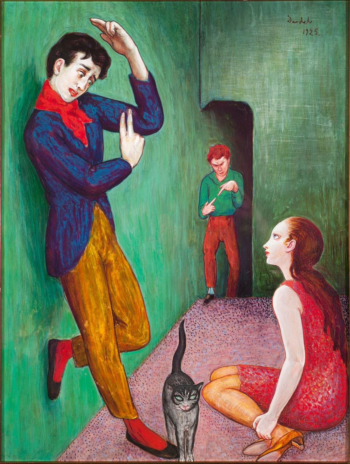 Nils Dardelin maalaus "Paranooikko" (1925).