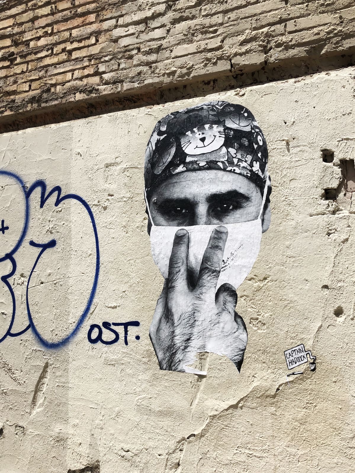 Kuvassa on graffiti Barcelonassa.