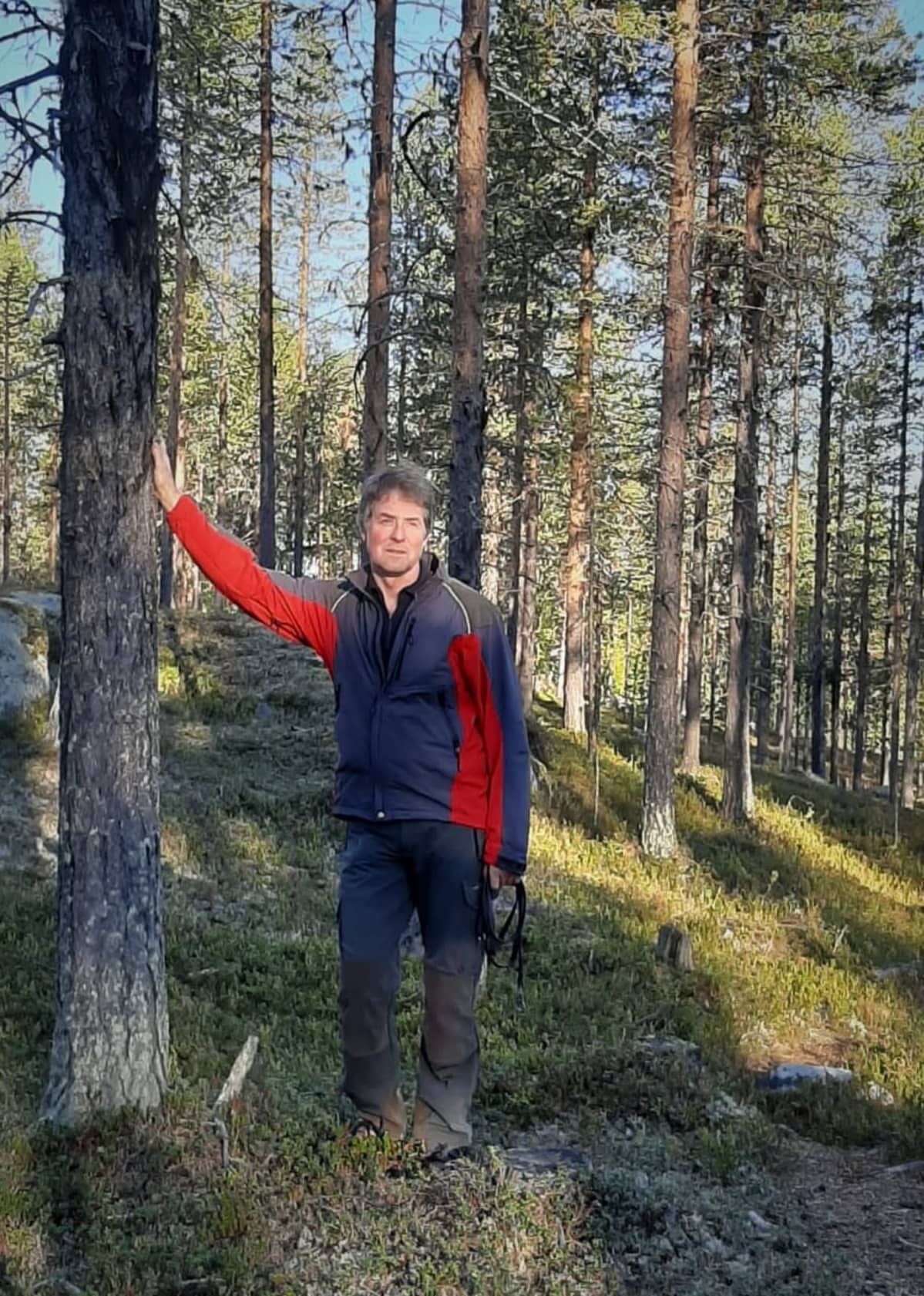 Metsäteknikko Meinrad Rohner Jokkmokkissa syyskuussa 2020.