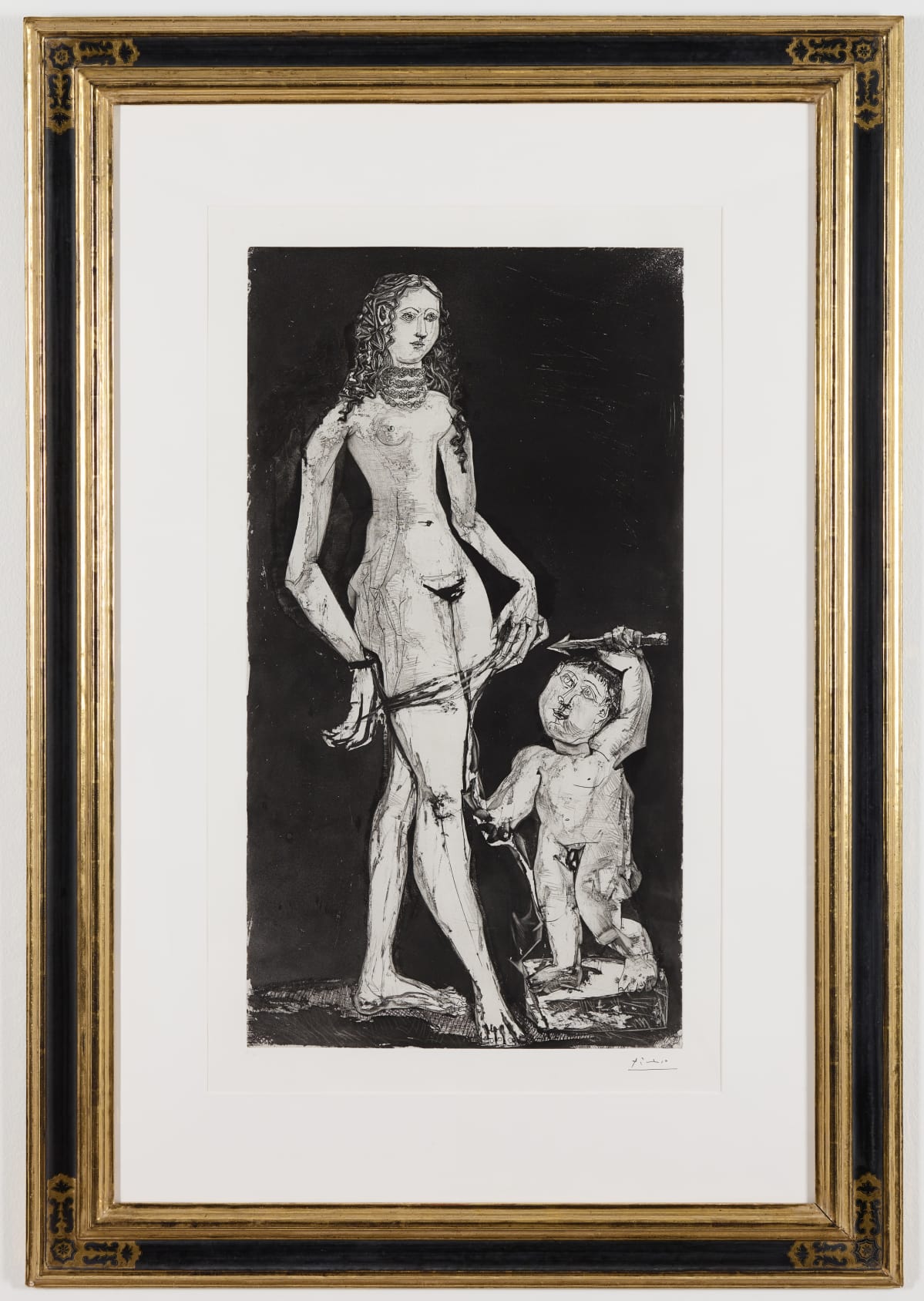 Pablo Picasson työ "Venus ja Amor"