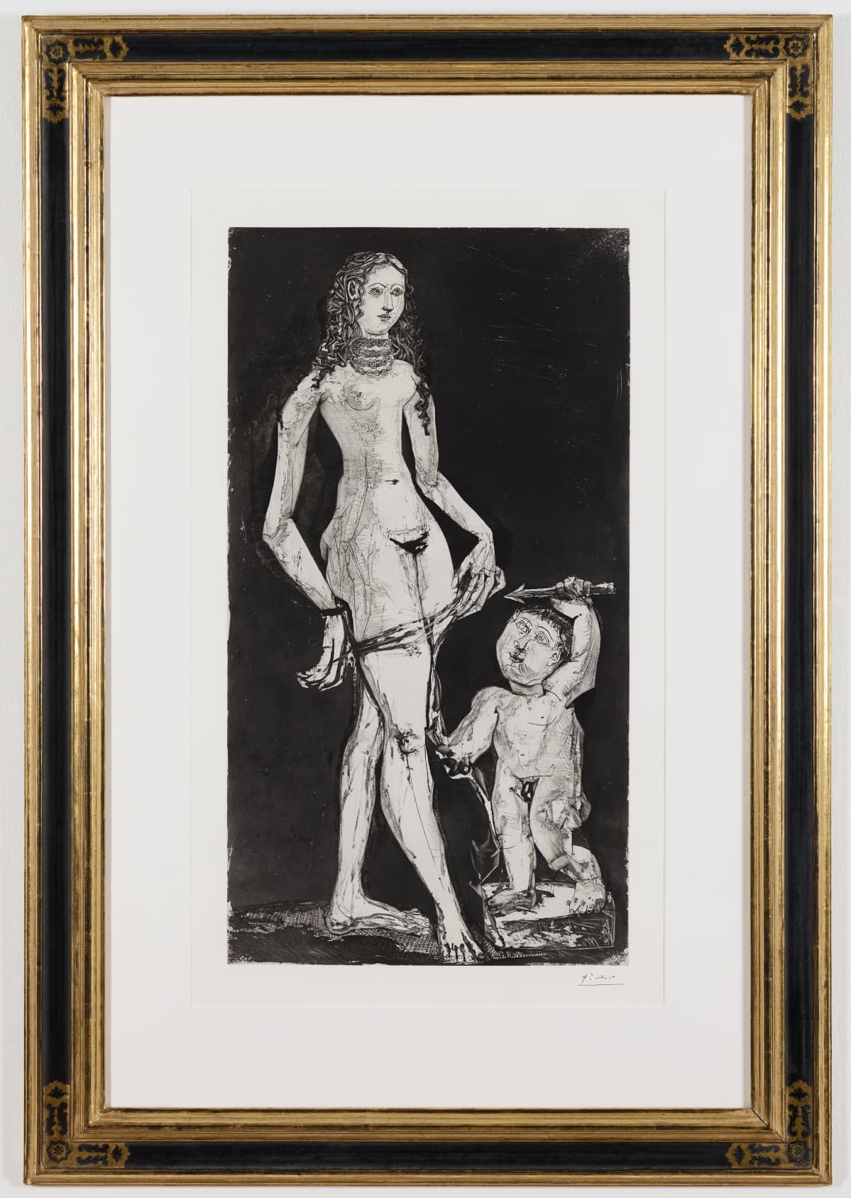 Pablo Picasson työ "Venus ja Amor"