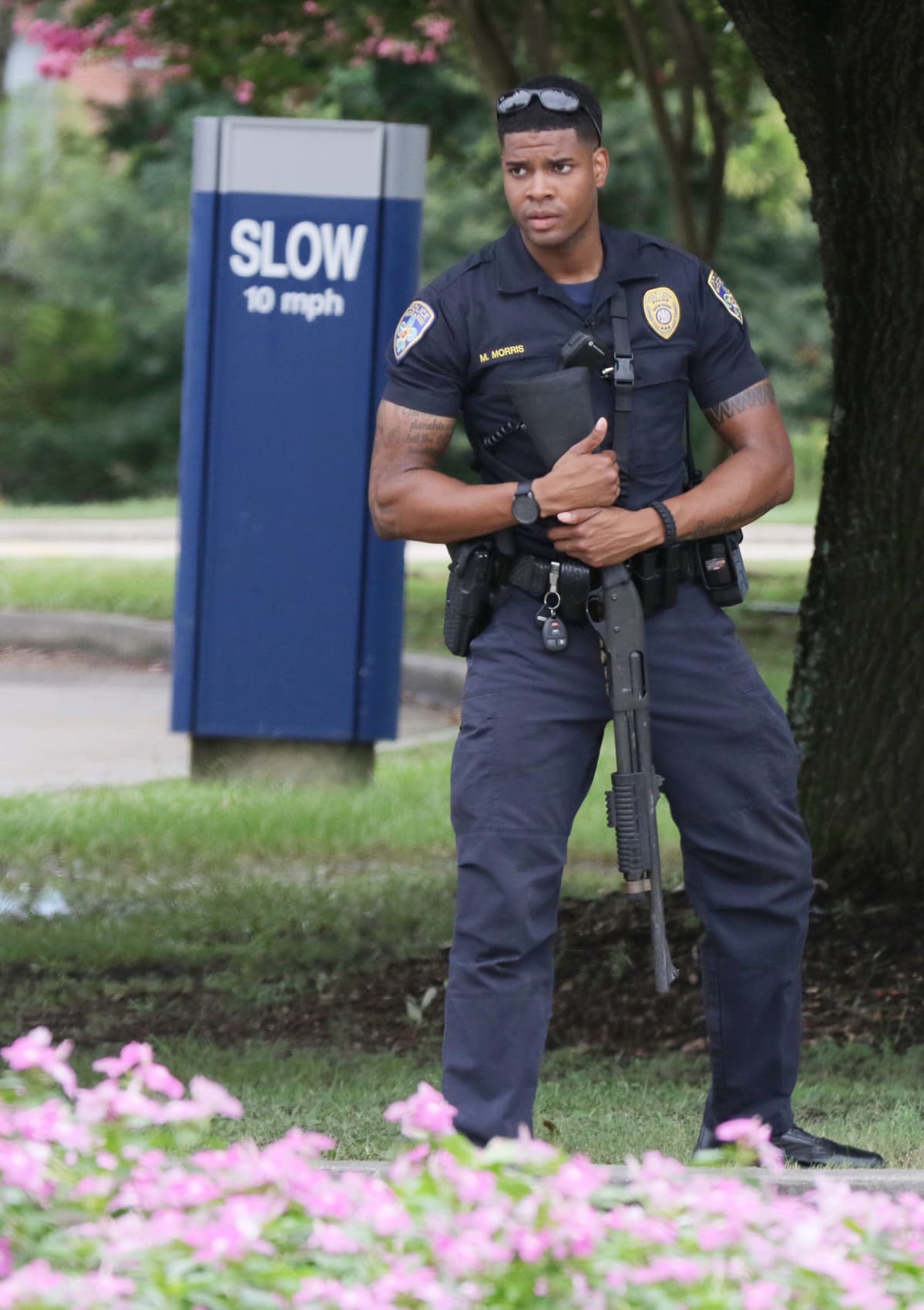Kolme poliisia ammuttiin Louisianan pääkaupungissa Baton Rougessa.