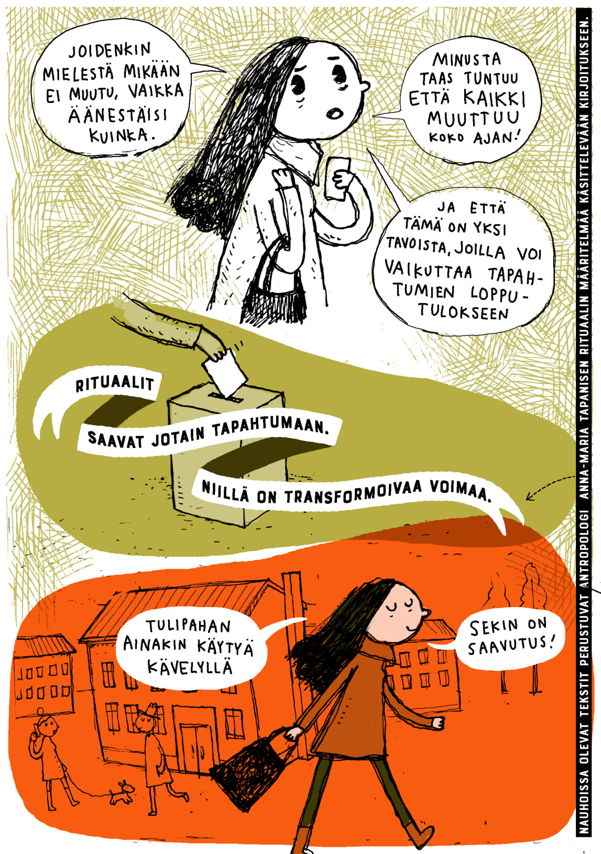 Aiju Salminen, sarjakuvakolumni, äänestäminen, kuva 4