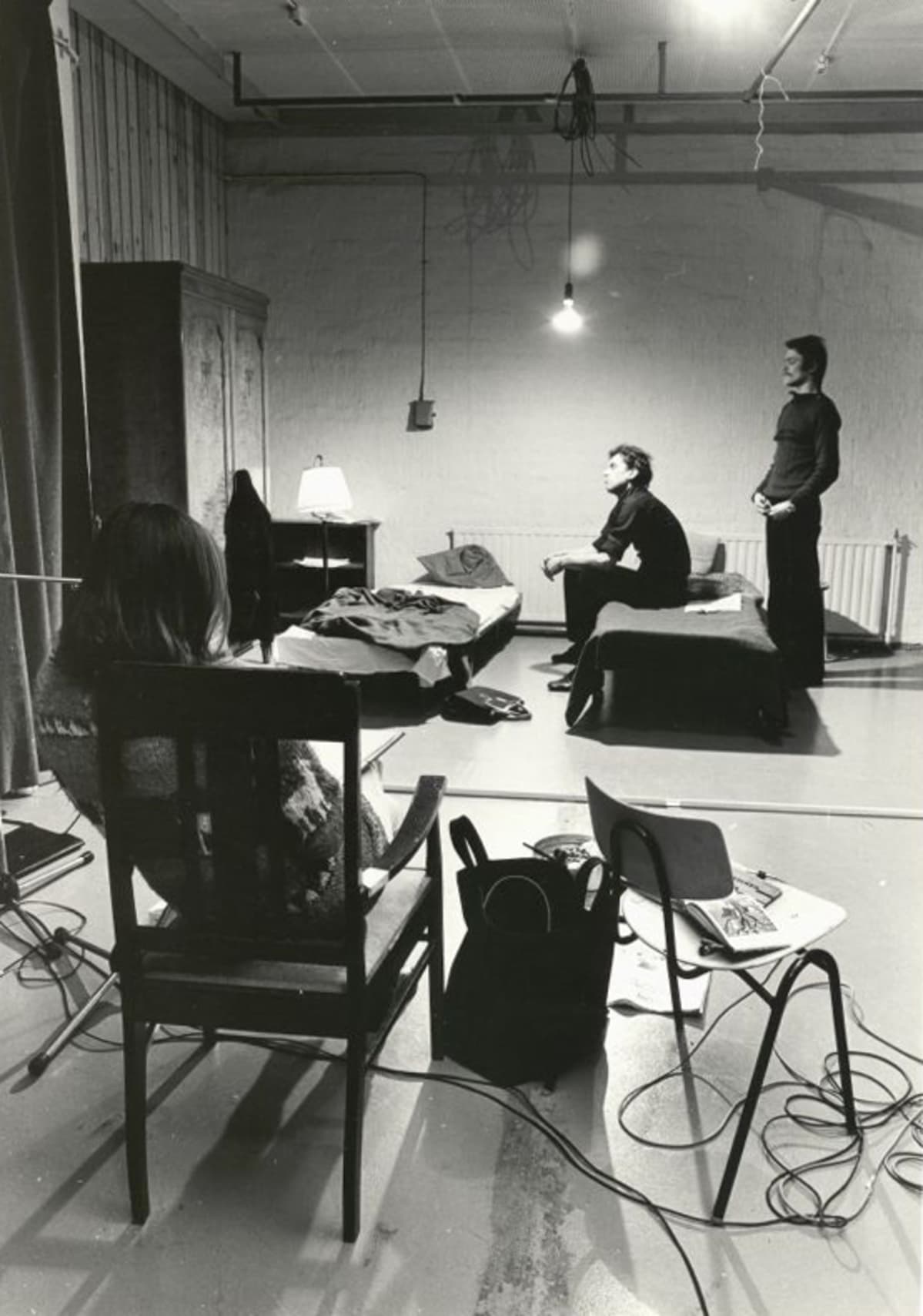 opetustilanteita Ateneumissa 1970-1980.