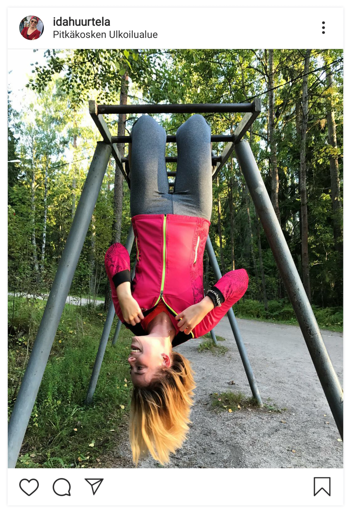Ida-Liina Huurtela päivittää mielellään suorituksiaan sosiaaliseen mediaan.