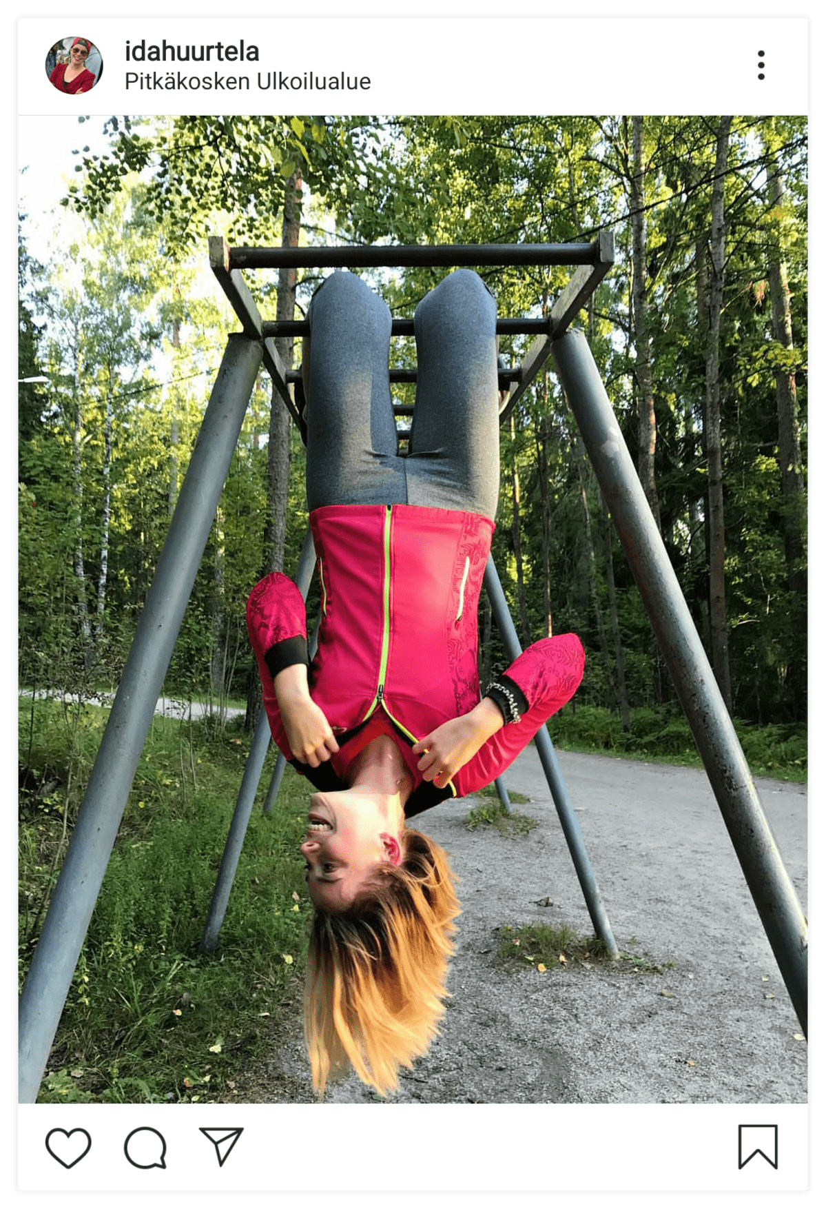 Ida-Liina Huurtela päivittää mielellään suorituksiaan sosiaaliseen mediaan.