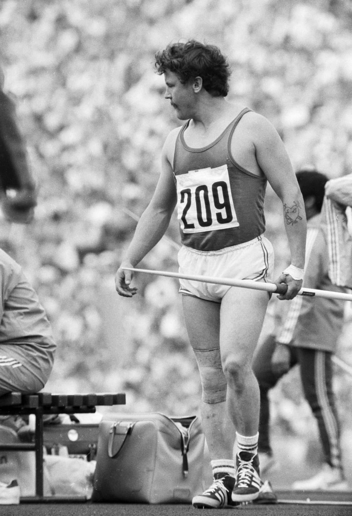 Jorma Kinnunen Münchenin olympialaisissa vuonna 1972.