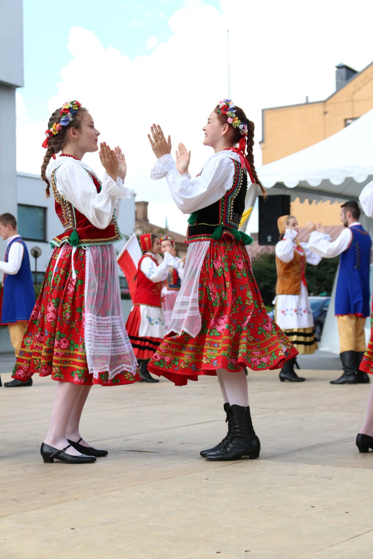 Kansantanssijoita Turun Europeadessa.
