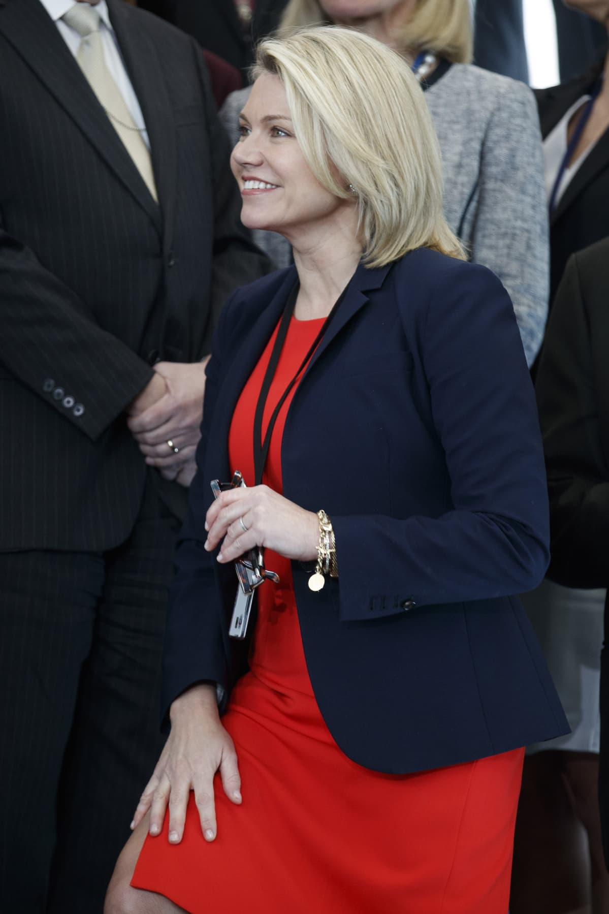 Ulkoministeriön tiedottaja Heather Nauert kuvattuna Washingtonissa 1. toukokuuta 2018.