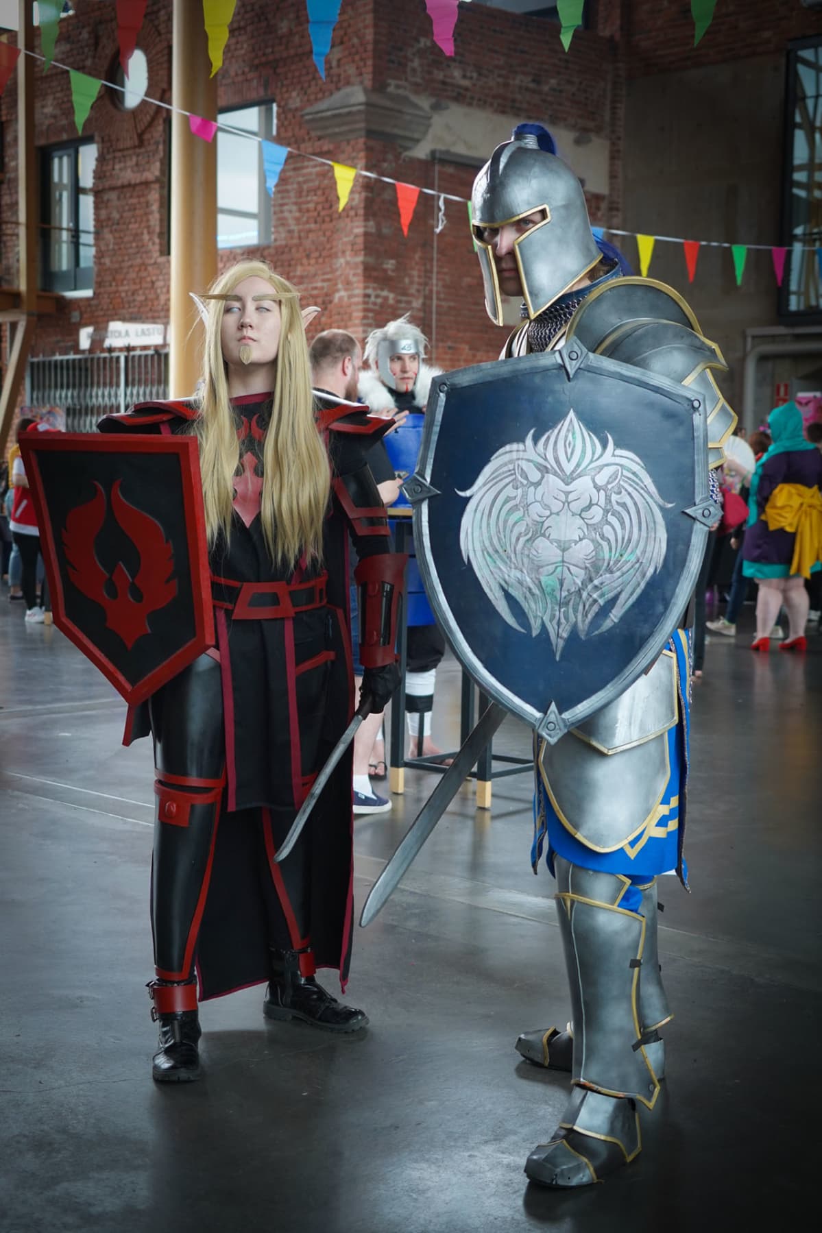 Desucon, cosplay, Eveliina Hillo, Santeri Mononen, Blood Knight, Stormwind Guard