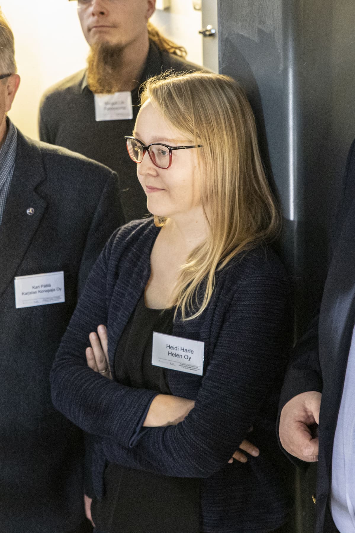 Helenin asiantuntija Heidi Harle vierailulla LUT-yliopistolla.