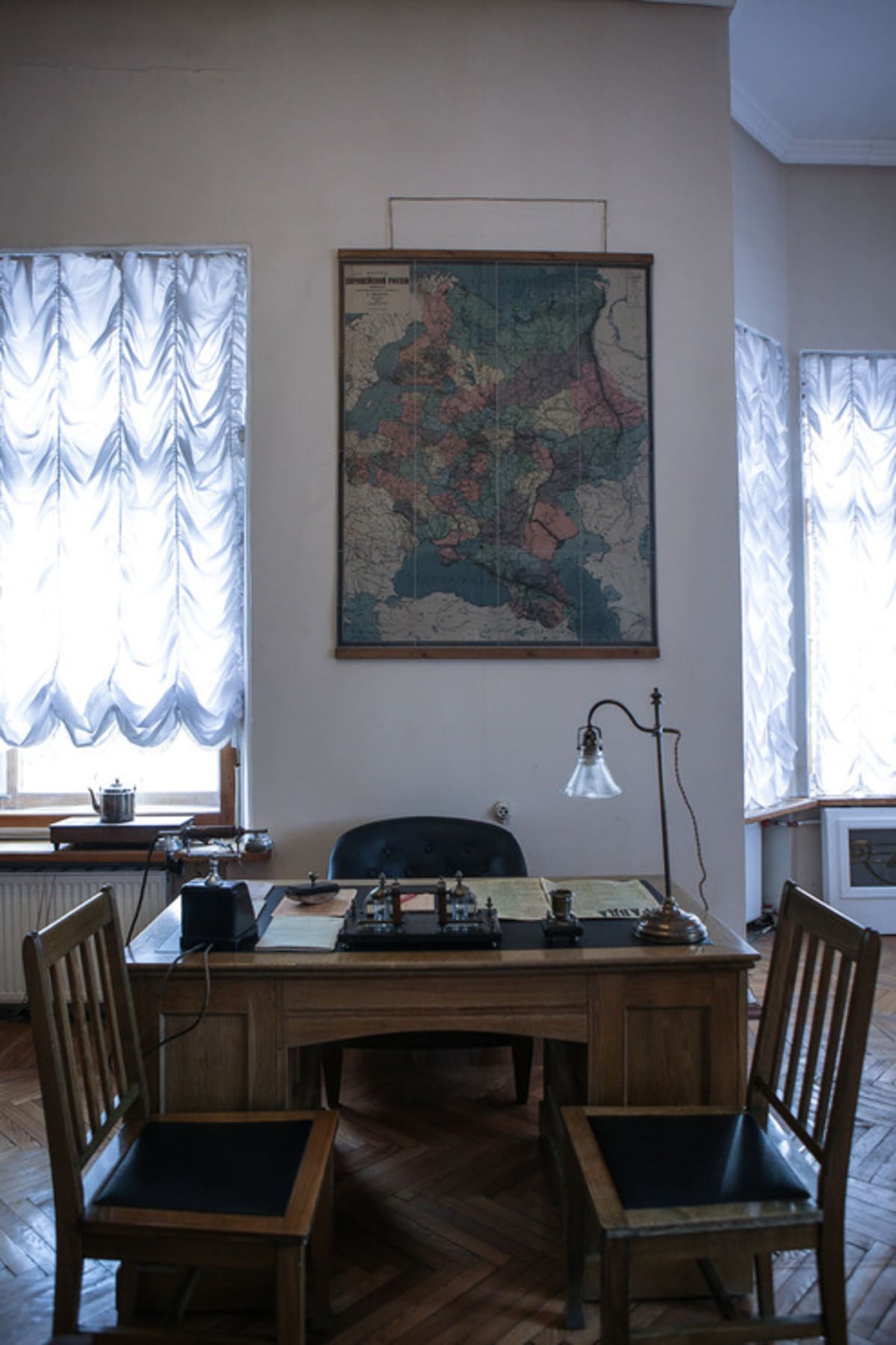Leninin työhuone Poliittisen historian museossa Pietarissa helmikuussa 2017.