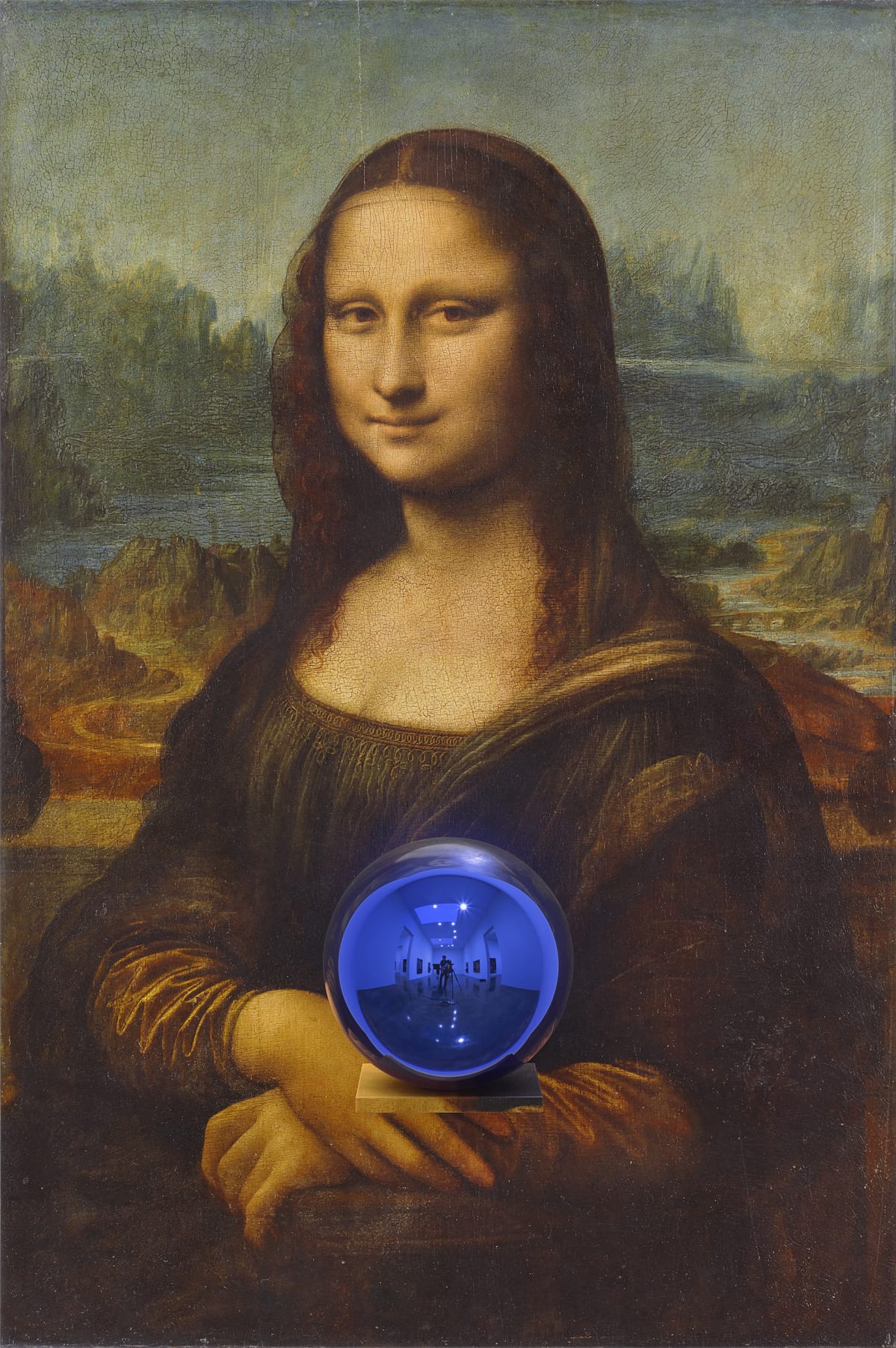 Jeff Koons: Gazing Ball (da Vinci Mona Lisa) (2015).