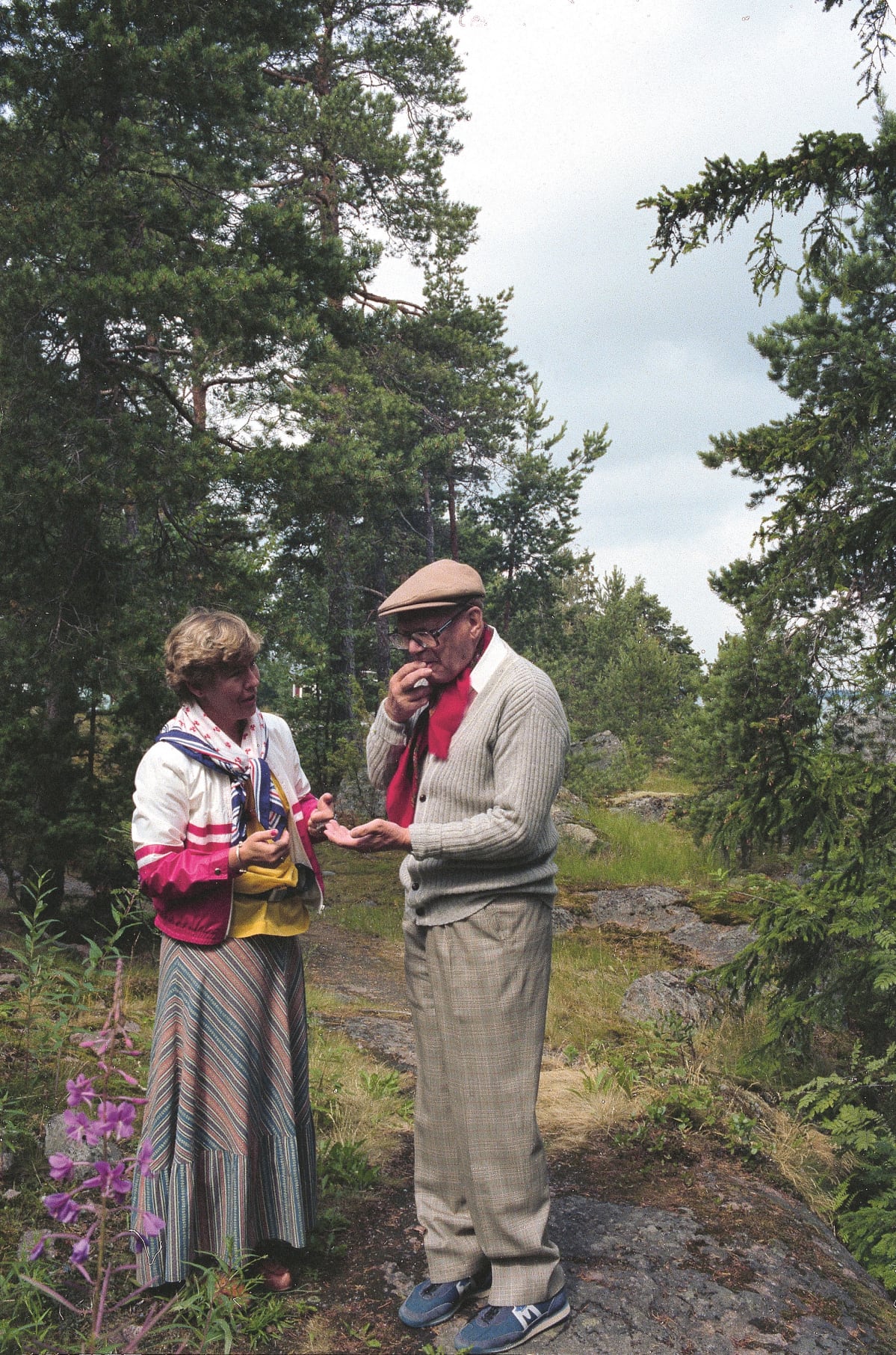 Maarit Tyrkkö ja Urho kekkonen Kultarannassa