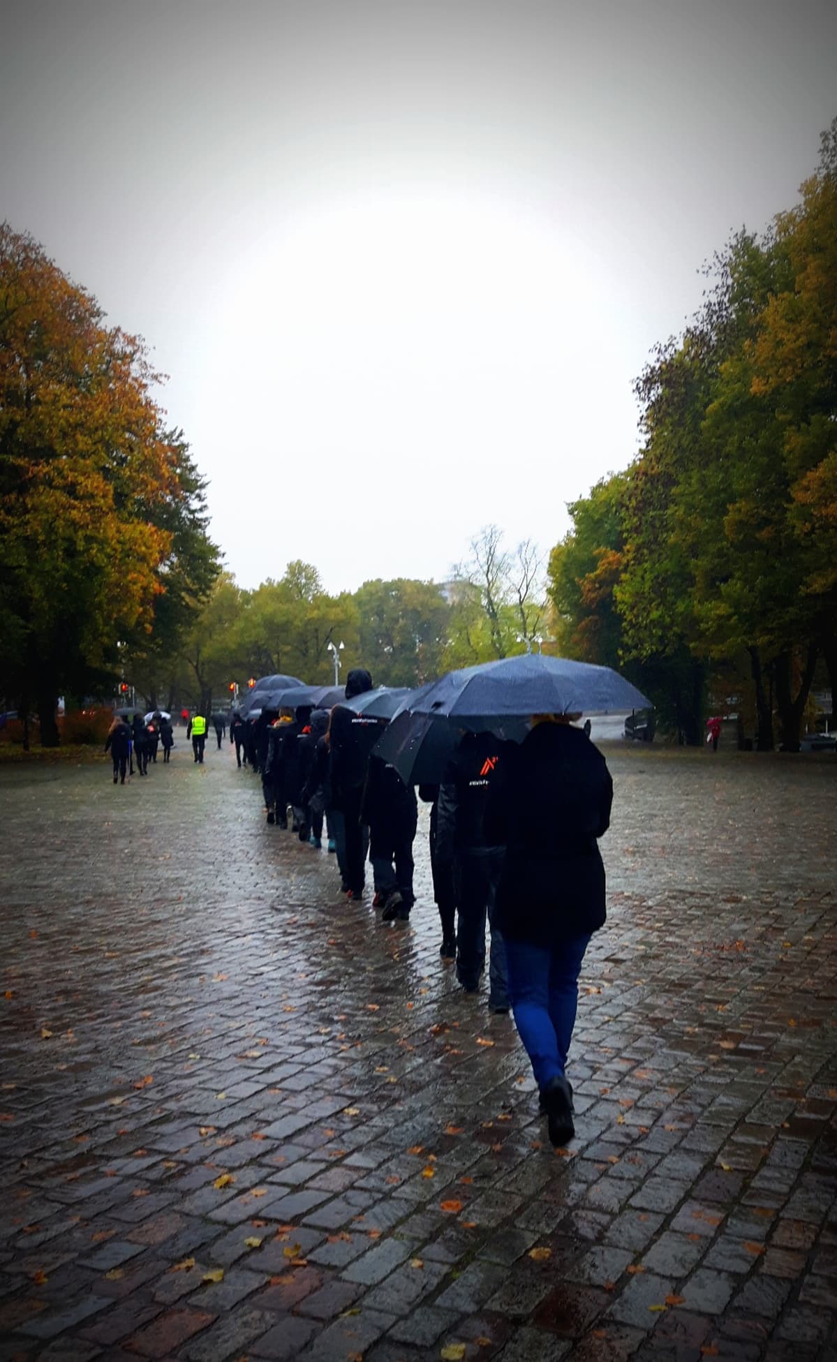 Ihmiskaupan vastainen kävely Turussa.
